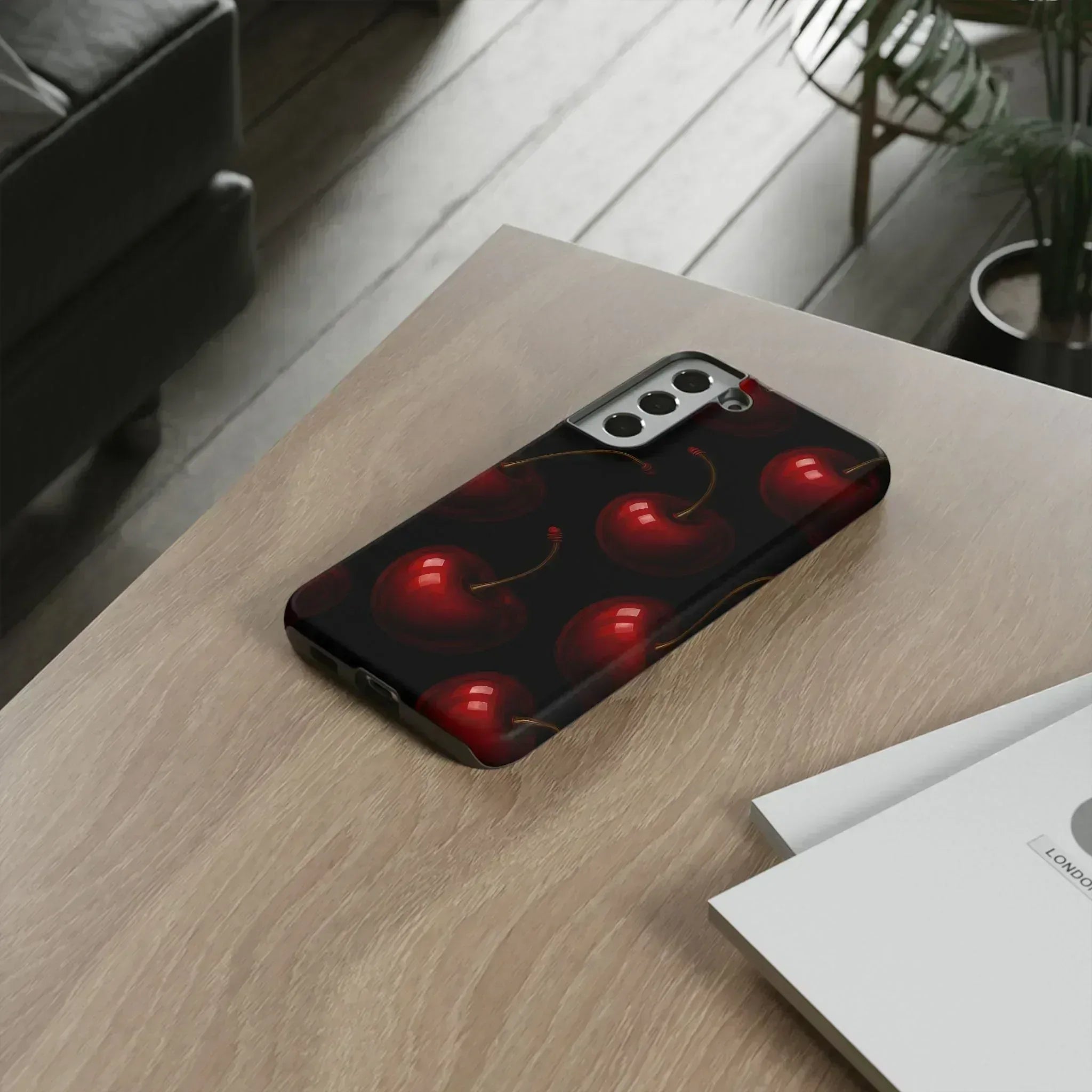 Cherry Phone Case for iPhone X-16 and Galaxy S20-S25 - KARARMDESIGN