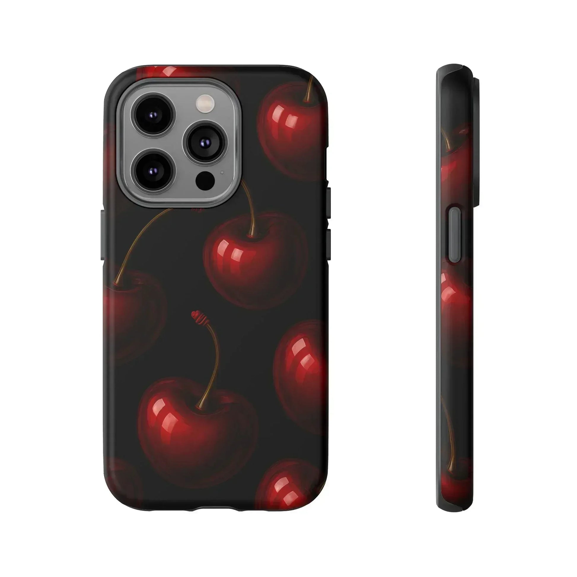 Cherry Phone Case for iPhone X-16 and Galaxy S20-S25 - KARARMDESIGN