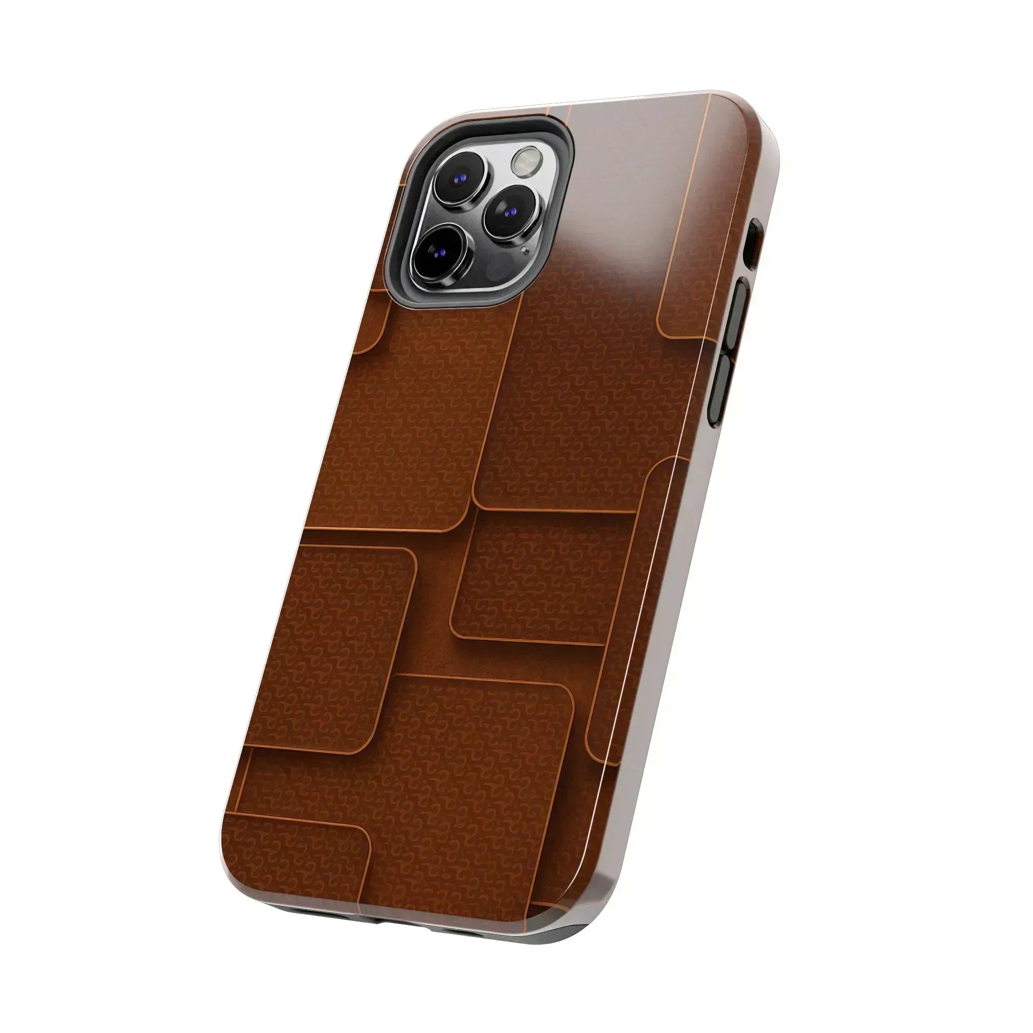 Textured Brown Phone Case for iPhone 7-16 and Samsung Galaxy S21-S24 - KARARMDESIGN