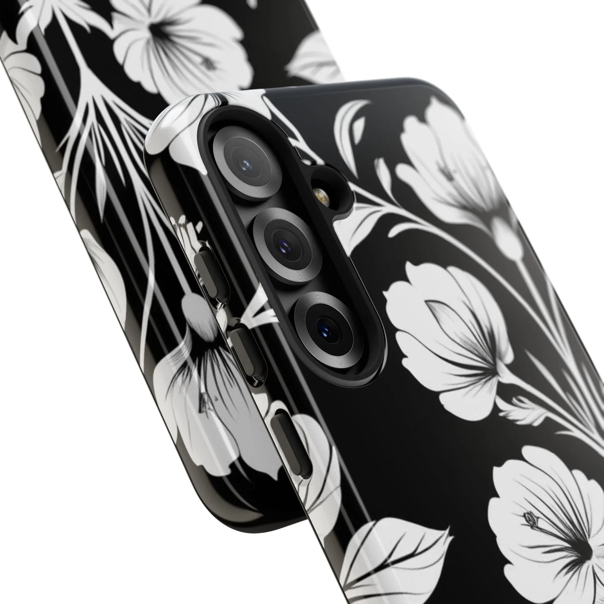 Elegant Floral Phone Case for Galaxy S20-S25 - KARARMDESIGN