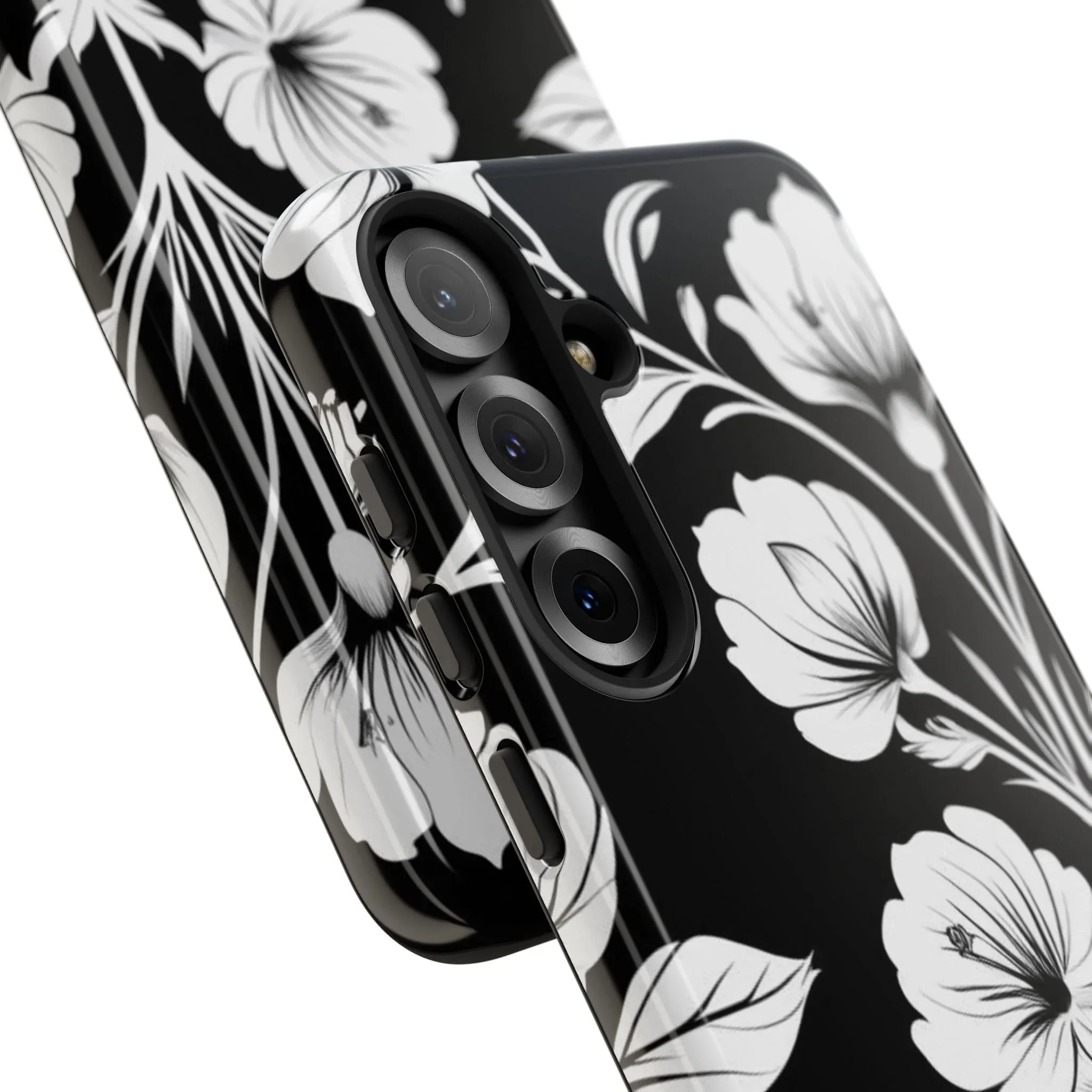 Elegant Floral Phone Case for Galaxy S20-S25 - KARARMDESIGN