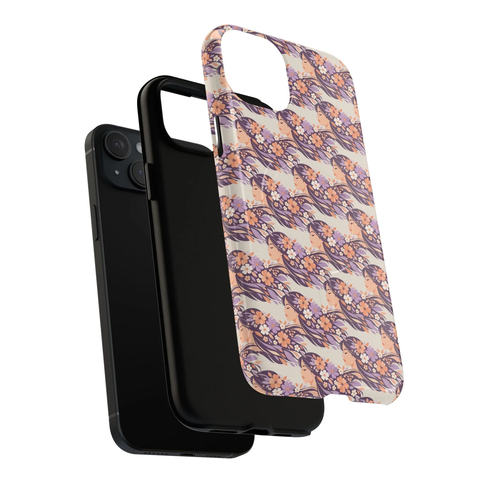 Floral Goddess Phone Case for iPhone 13-17 - KARARMDESIGN