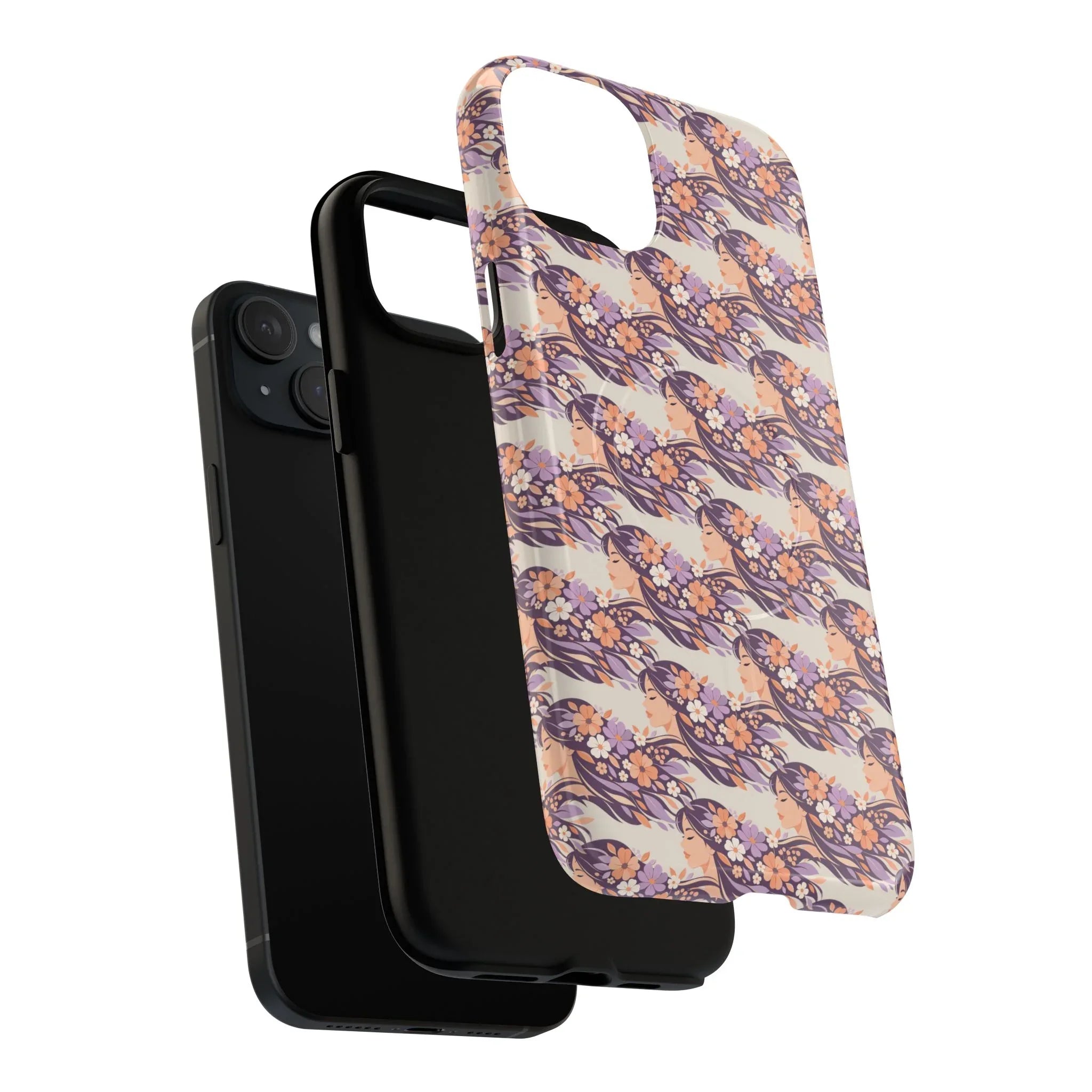 Floral Goddess Phone Case for iPhone 13-17 - KARARMDESIGN