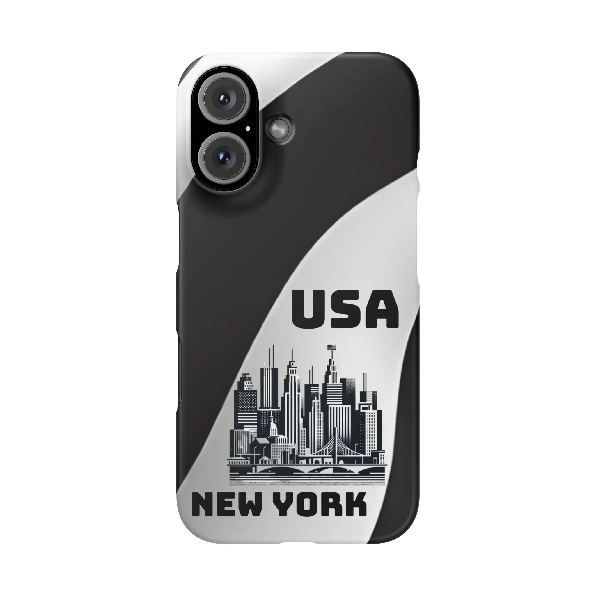 Monochrome New York City Phone Case for iPhone, Galaxy & Pixel - KARARMDESIGN