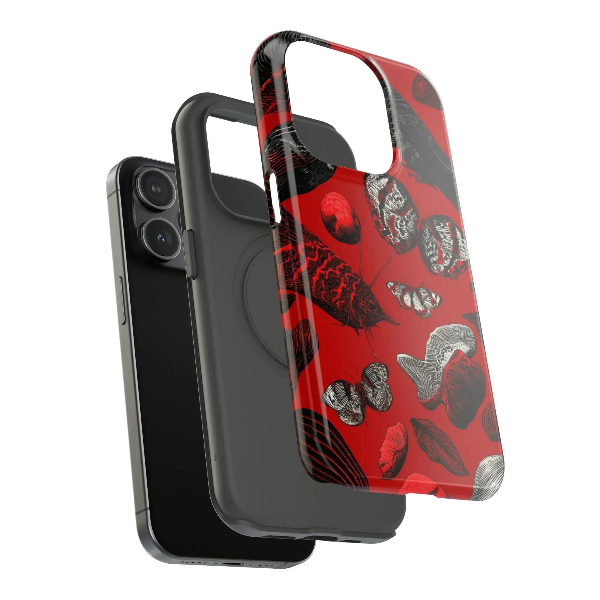 Crimson Wilderness Phone Case for iPhone 11-17 - KARARMDESIGN