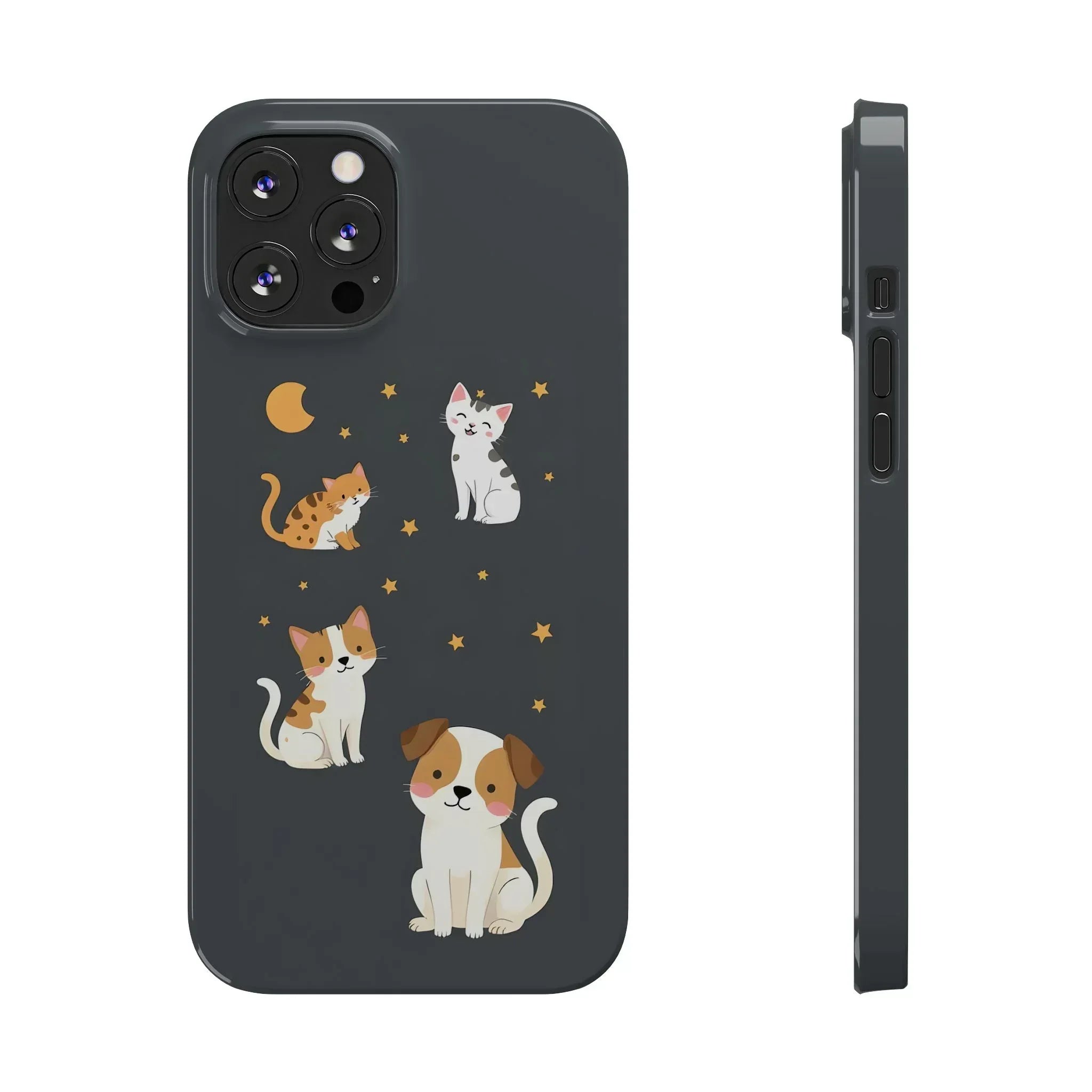 Cute Cat and Dog Phone Case for iPhone 11-17 - KARARMDESIGN