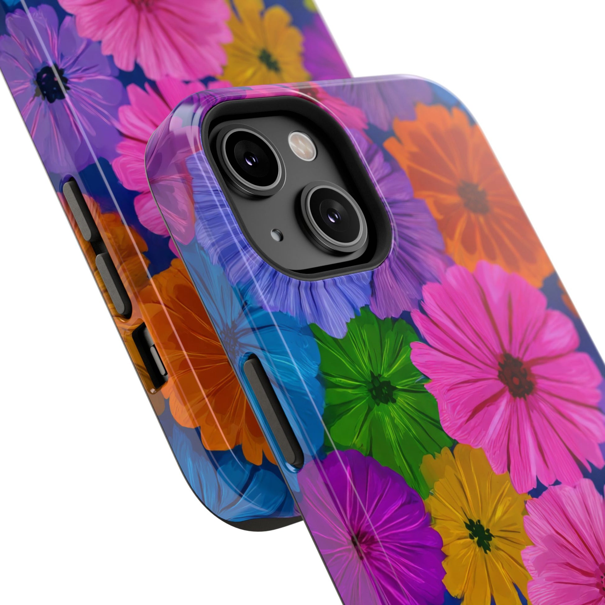 Bloom Pattern Phone Case for iPhone 11-17 and Galaxy S21-S22 Models - KARARMDESIGN