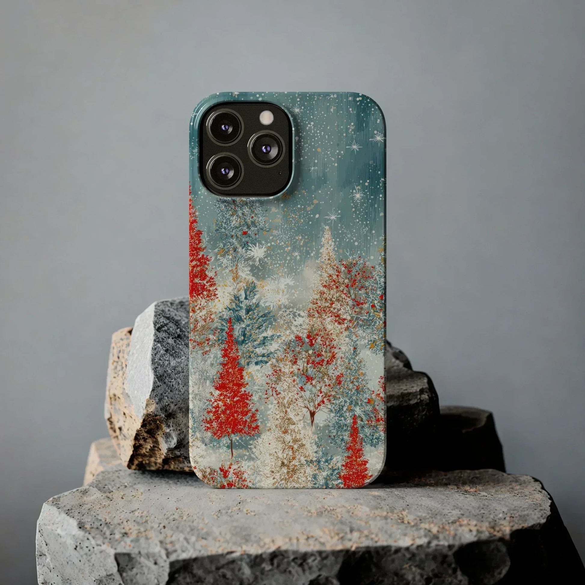 Snowy Forest Phone Case for iPhone 11-17 - KARARMDESIGN