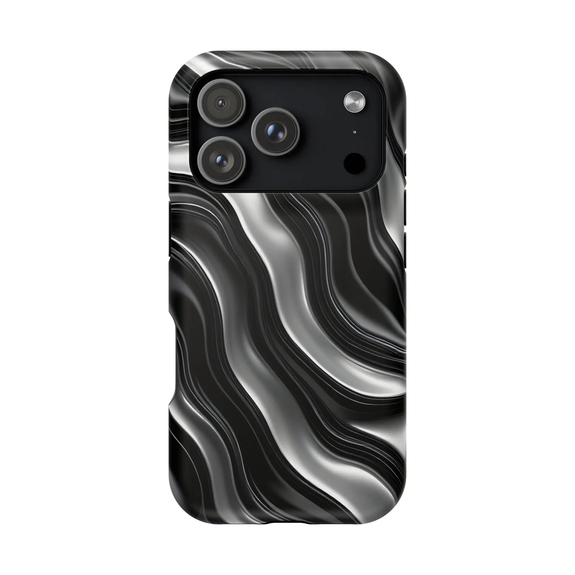Wavy Illusion Marble Phone Case for iPhone 13-17 - KARARMDESIGN
