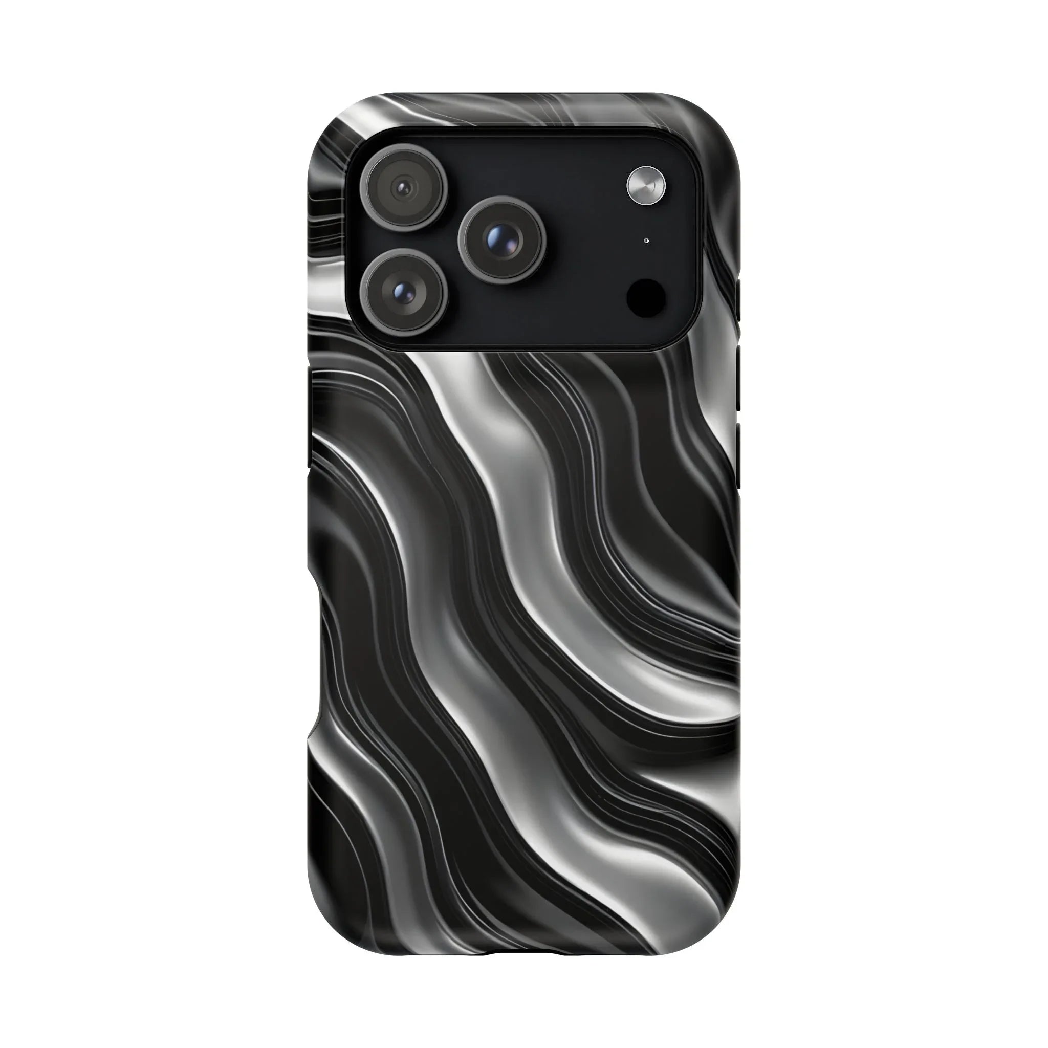 Wavy Illusion Marble Phone Case for iPhone 13-17 - KARARMDESIGN