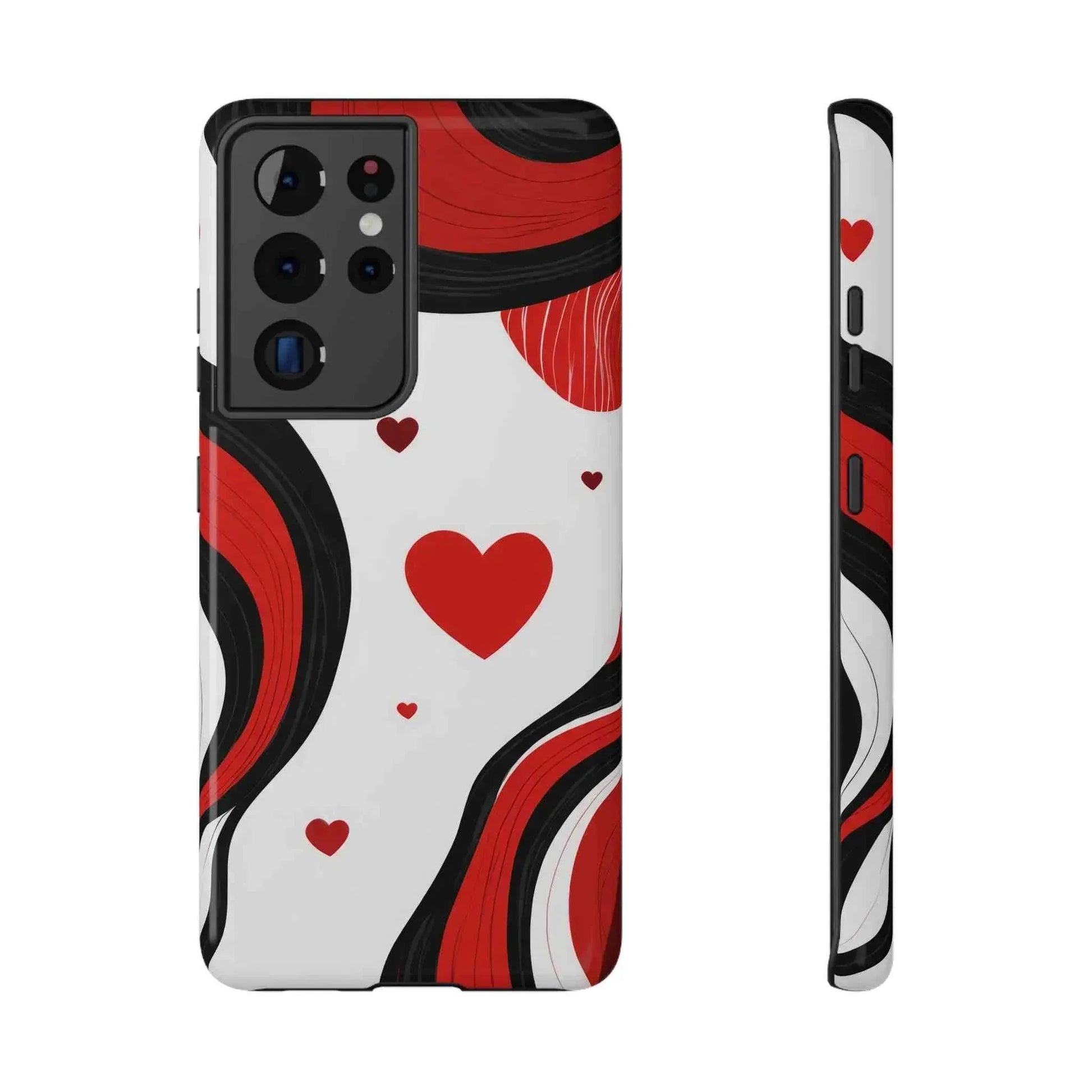 Red Romance Phone Case for iPhone 11-17 and Galaxy S21-S22 - KARARMDESIGN