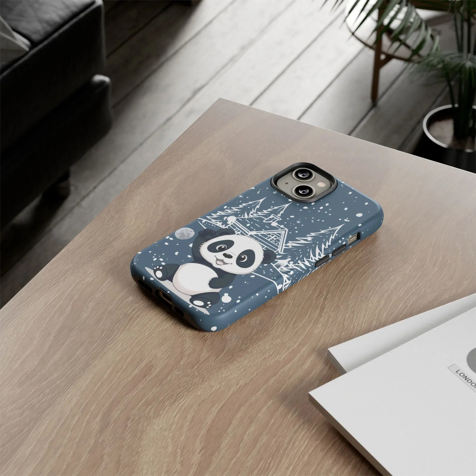 Cute Panda in a Winter Wonderland Phone Case for iPhone 8-17 - KARARMDESIGN