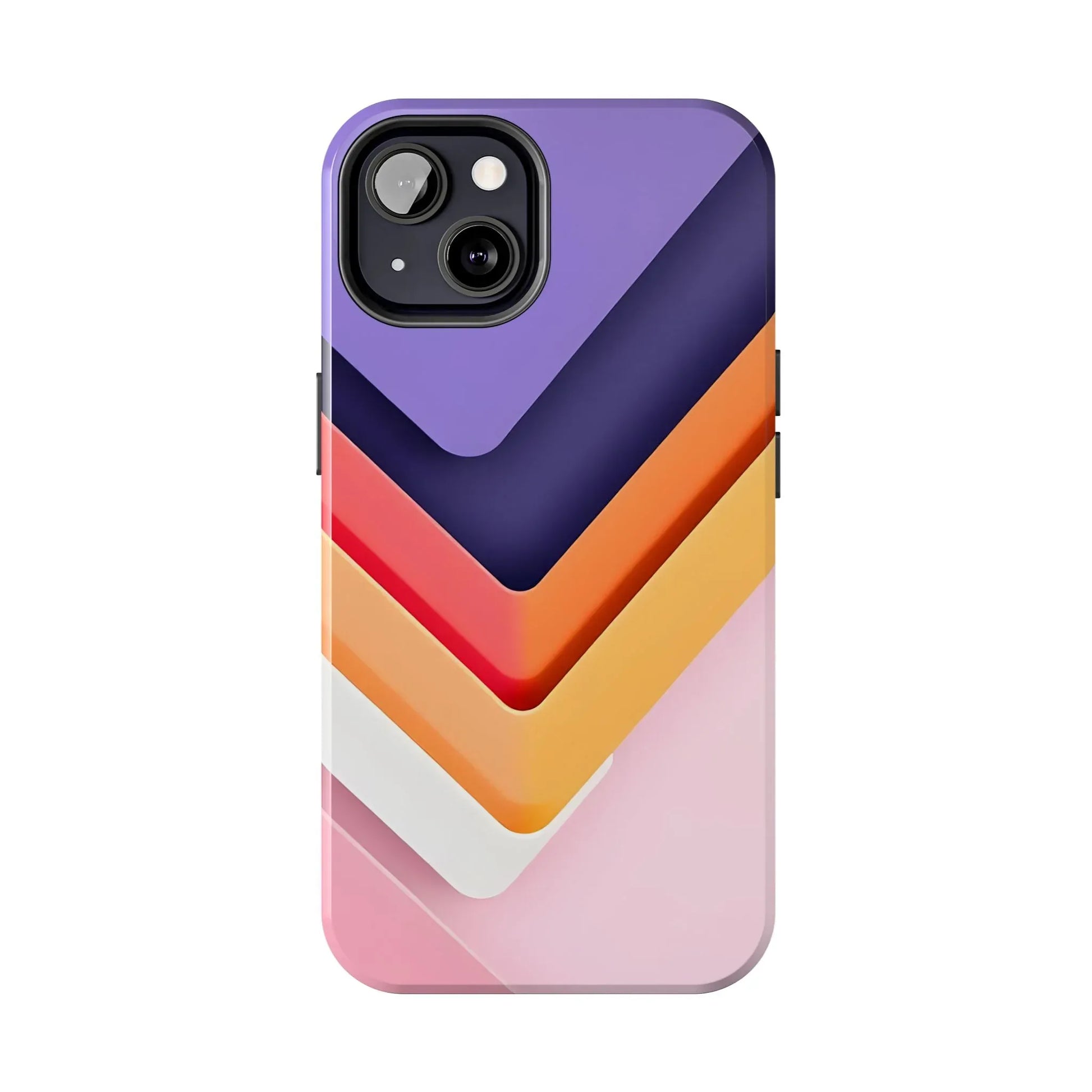 Vibrant Geometric Chevron Phone Case for iPhone and Galaxy - KARARMDESIGN