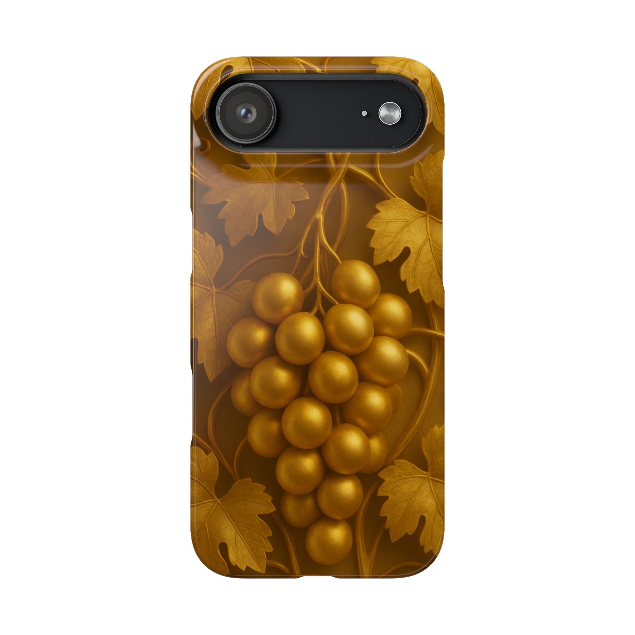 Golden Grapes Phone Case for iPhone 8–17