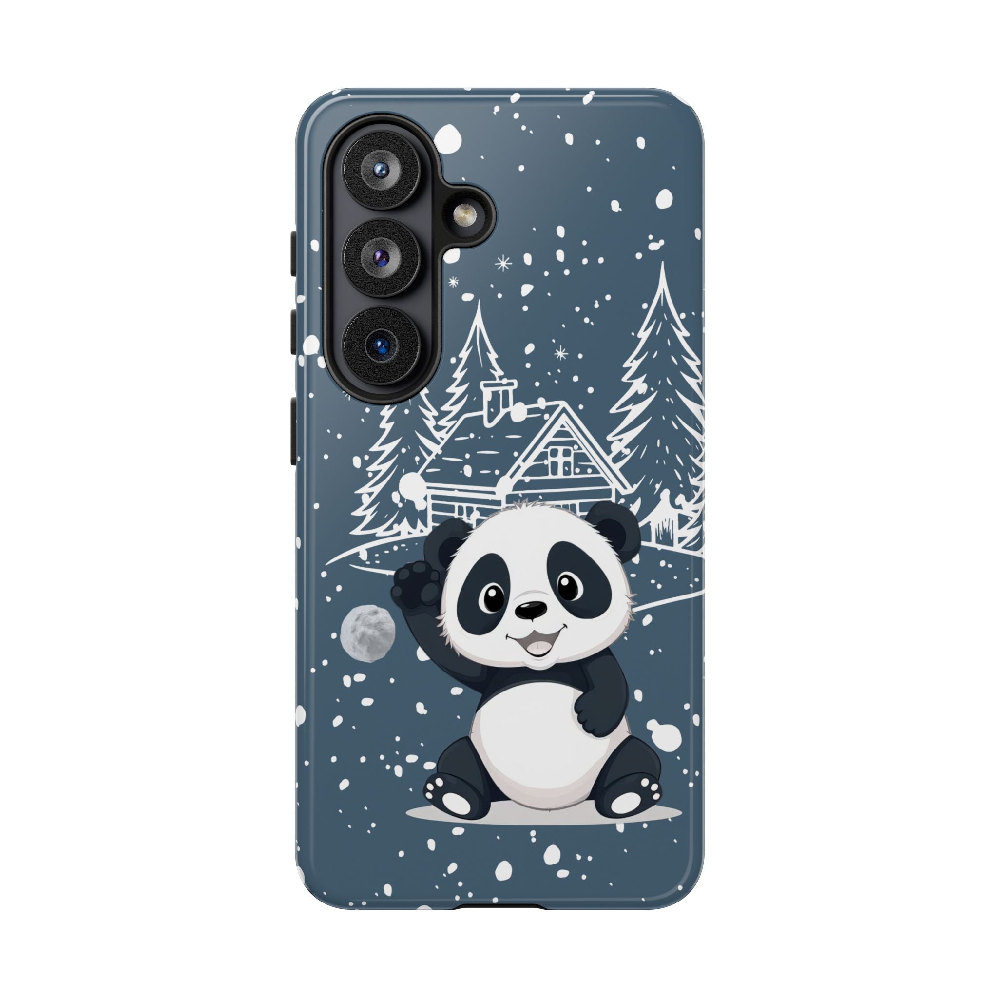 Cute Panda Phone Case for Samsung Galaxy S20–S26 & Google Pixel 6–9