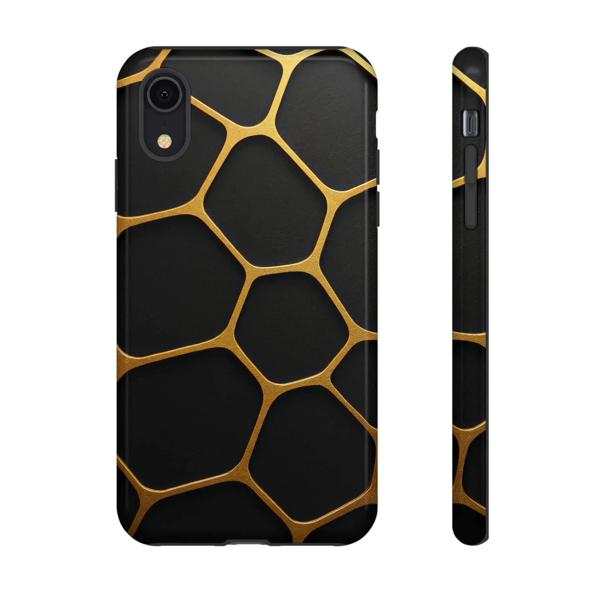 Golden Cellscape Phone Case for iPhone 8-17 and Galaxy S20-S25 - KARARMDESIGN