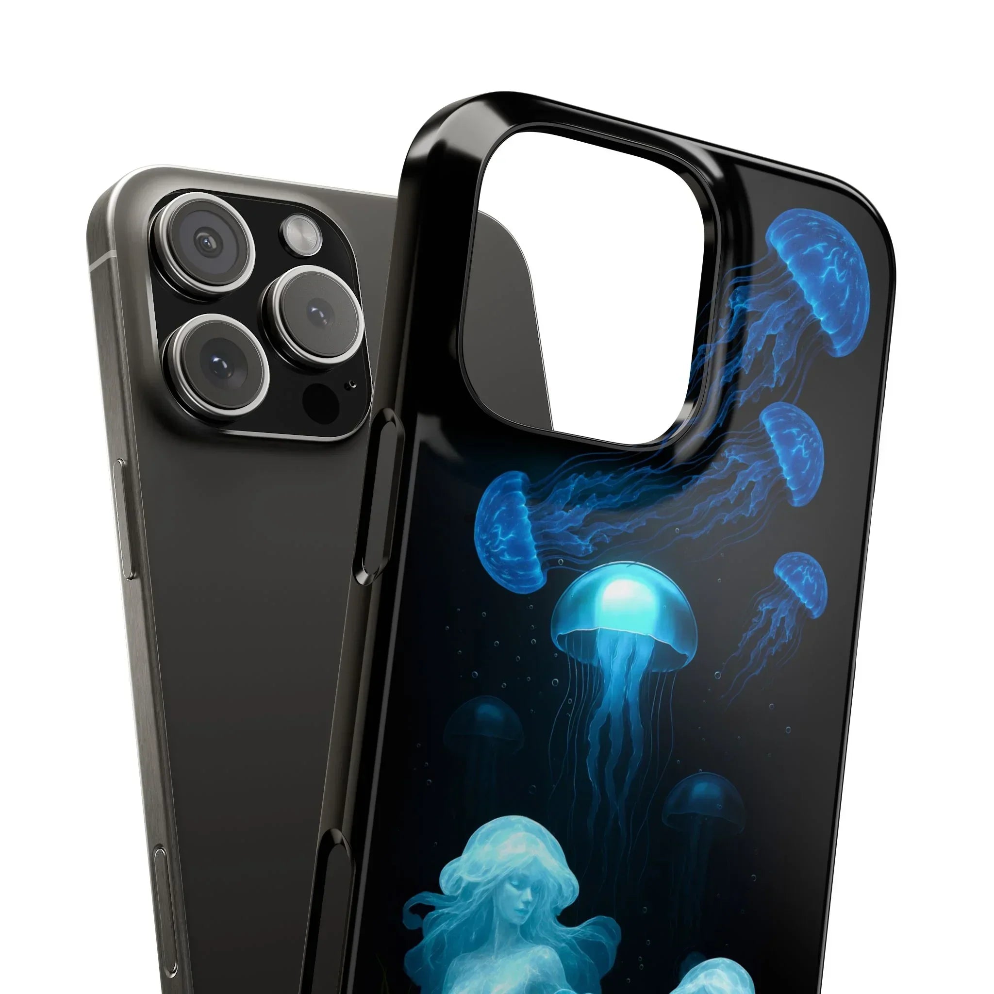 Jellyfish Rose Phone Case for iPhone 7-17 Models - KARARMDESIGN