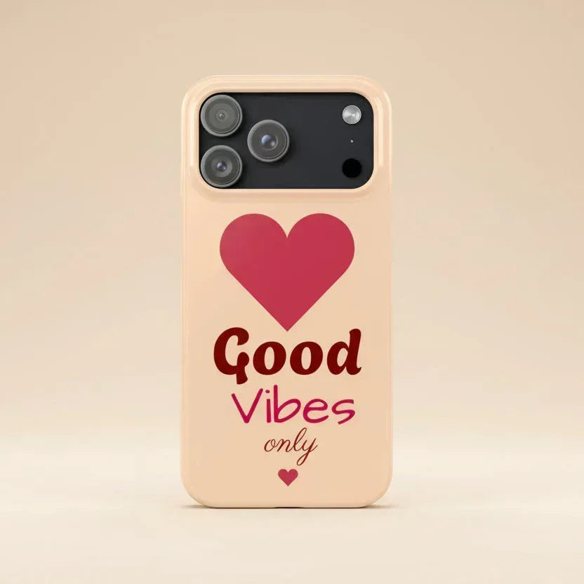 Good Vibes Only Slim Phone Case for iPhone 11-16 - KARARMDESIGN