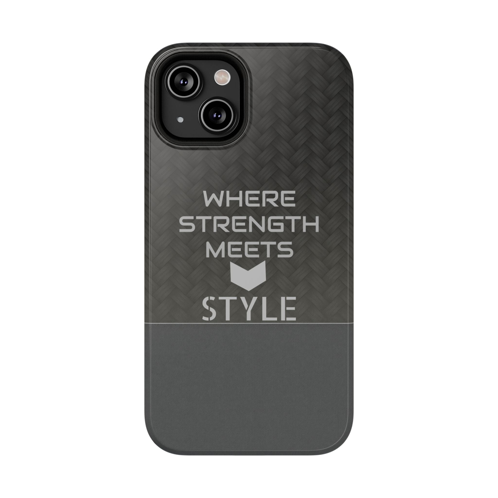 Gray Carbon Phone Case for iPhone 12-16 and Galaxy S21-S22