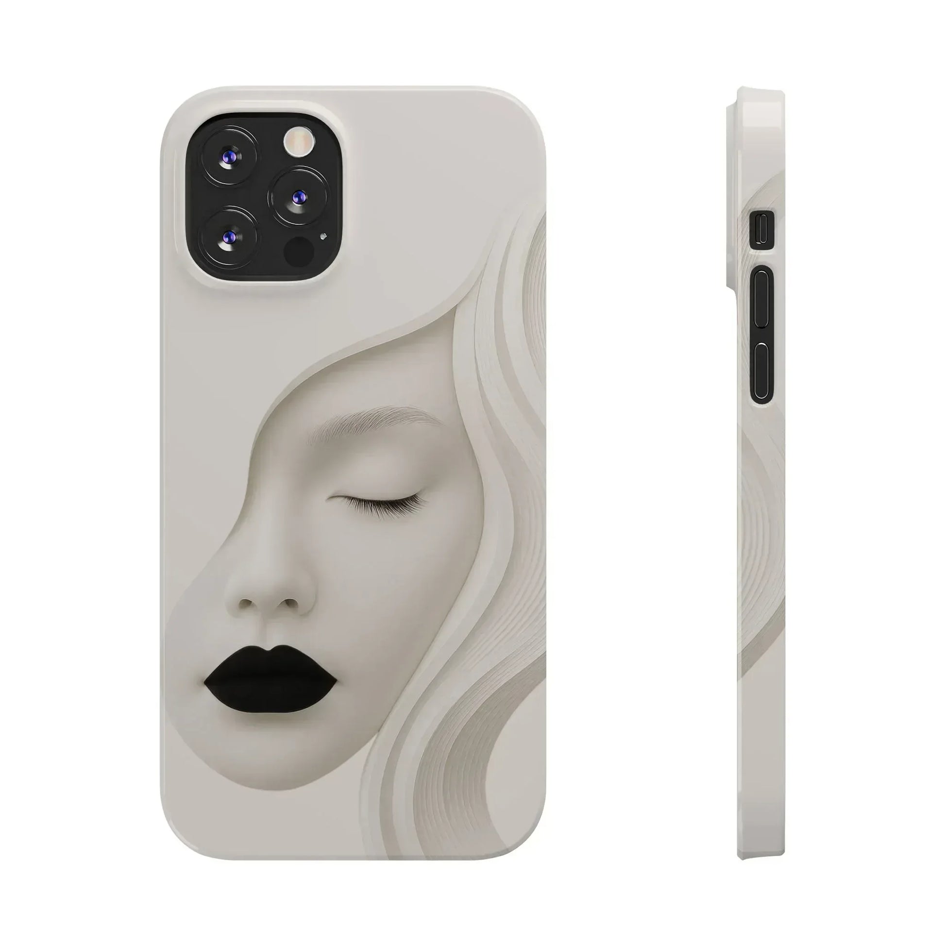 Minimalist Face Phone Case for iPhone 11-17 - KARARMDESIGN
