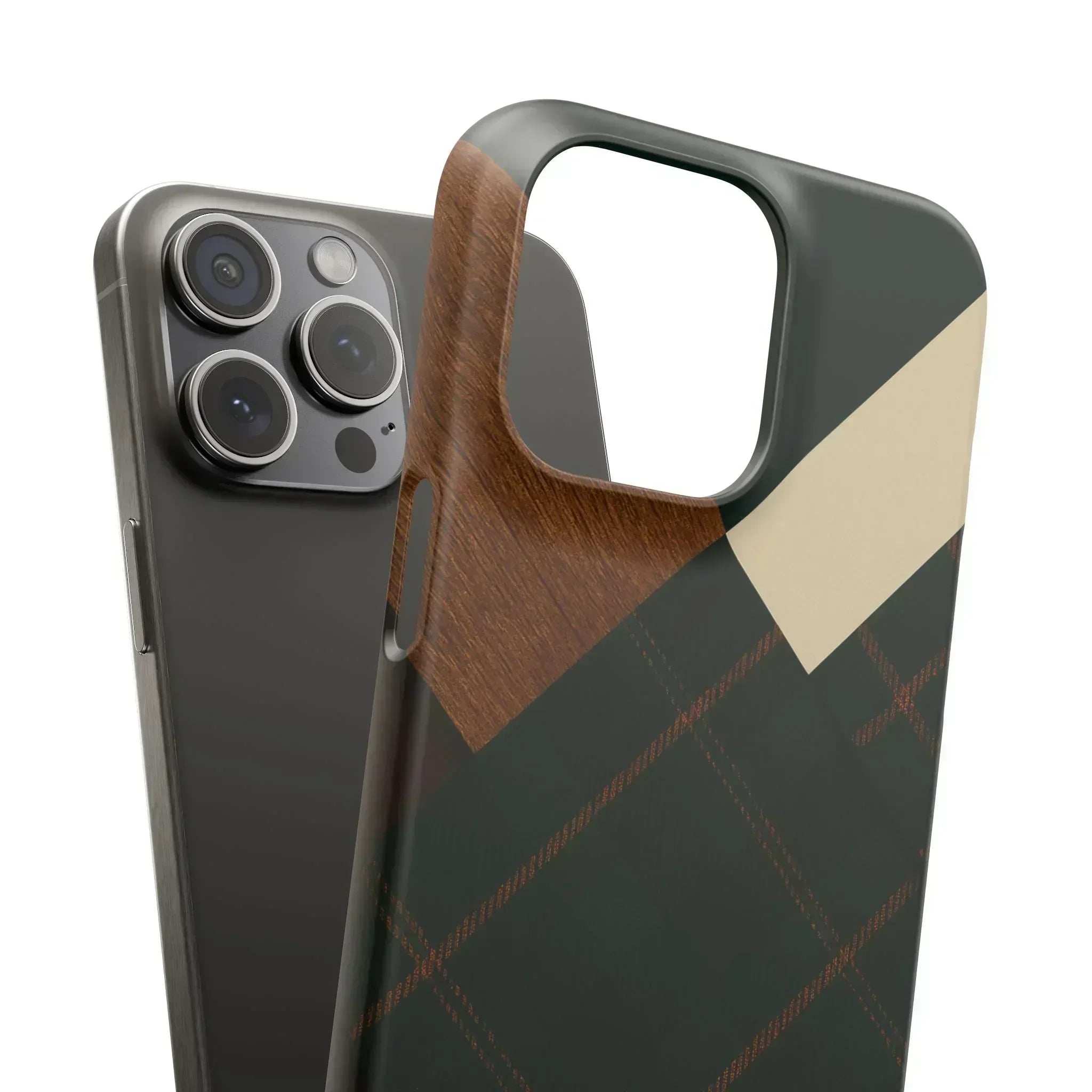 Rustic Green Phone Case for iPhone 8-16 and Galaxy S20-S24 - KARARMDESIGN