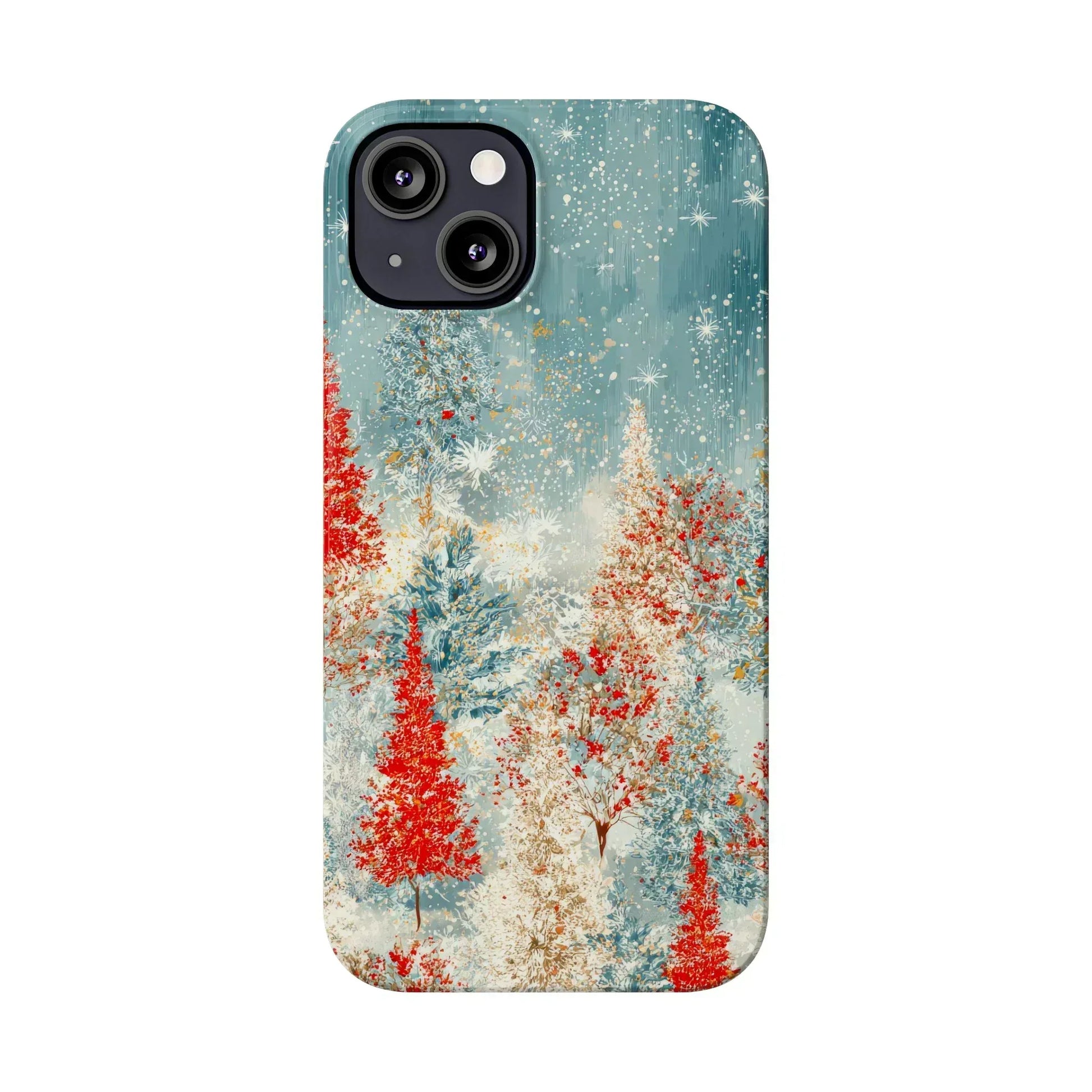 Snowy Forest Phone Case for iPhone 11-17 - KARARMDESIGN