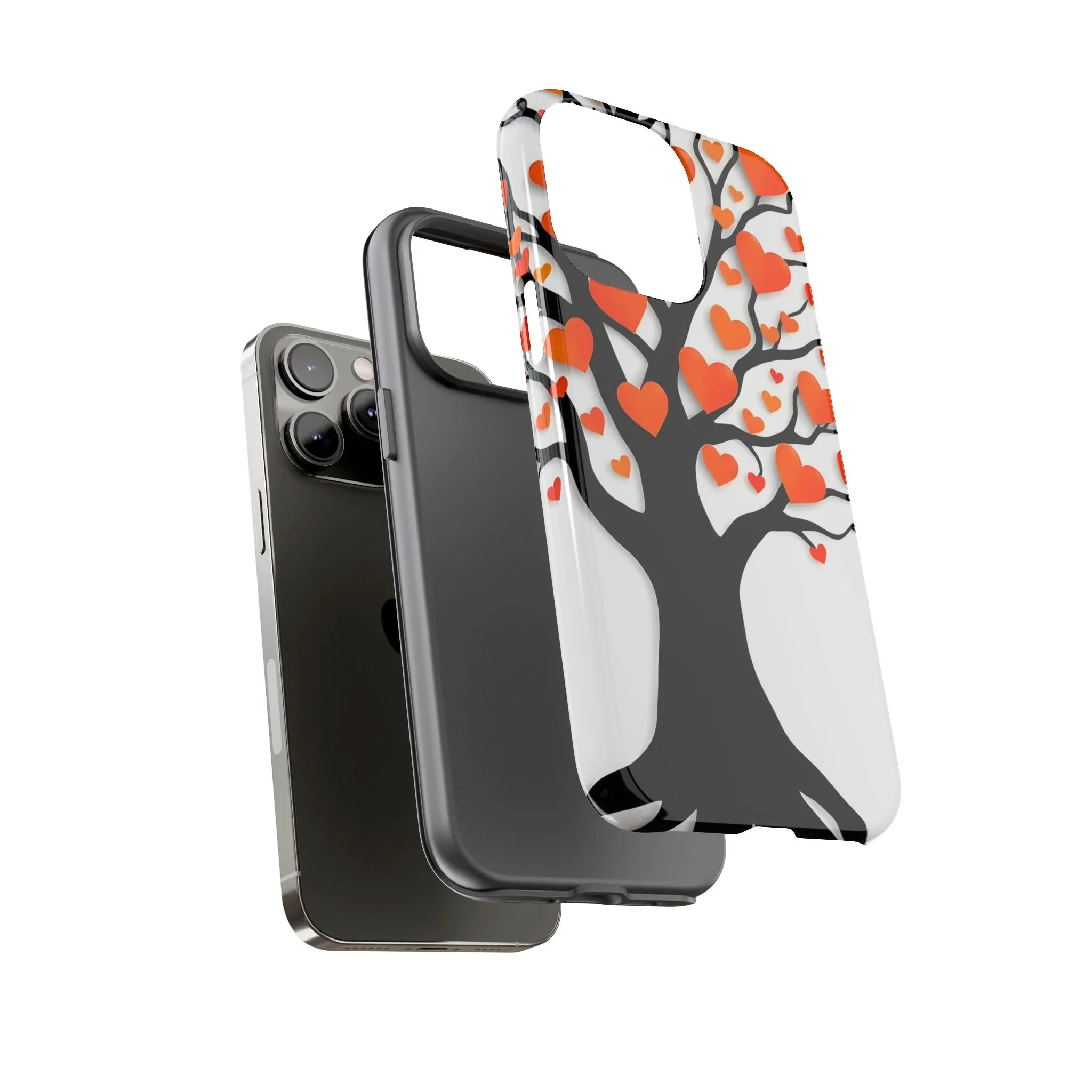 Heart Design Phone Case for iPhone 11–17 and Galaxy S20–S25 - KARARMDESIGN