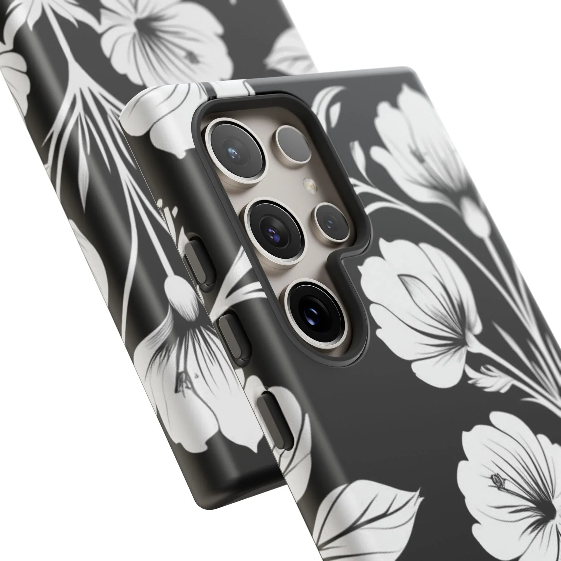 Elegant Floral Phone Case for Galaxy S20-S25 - KARARMDESIGN