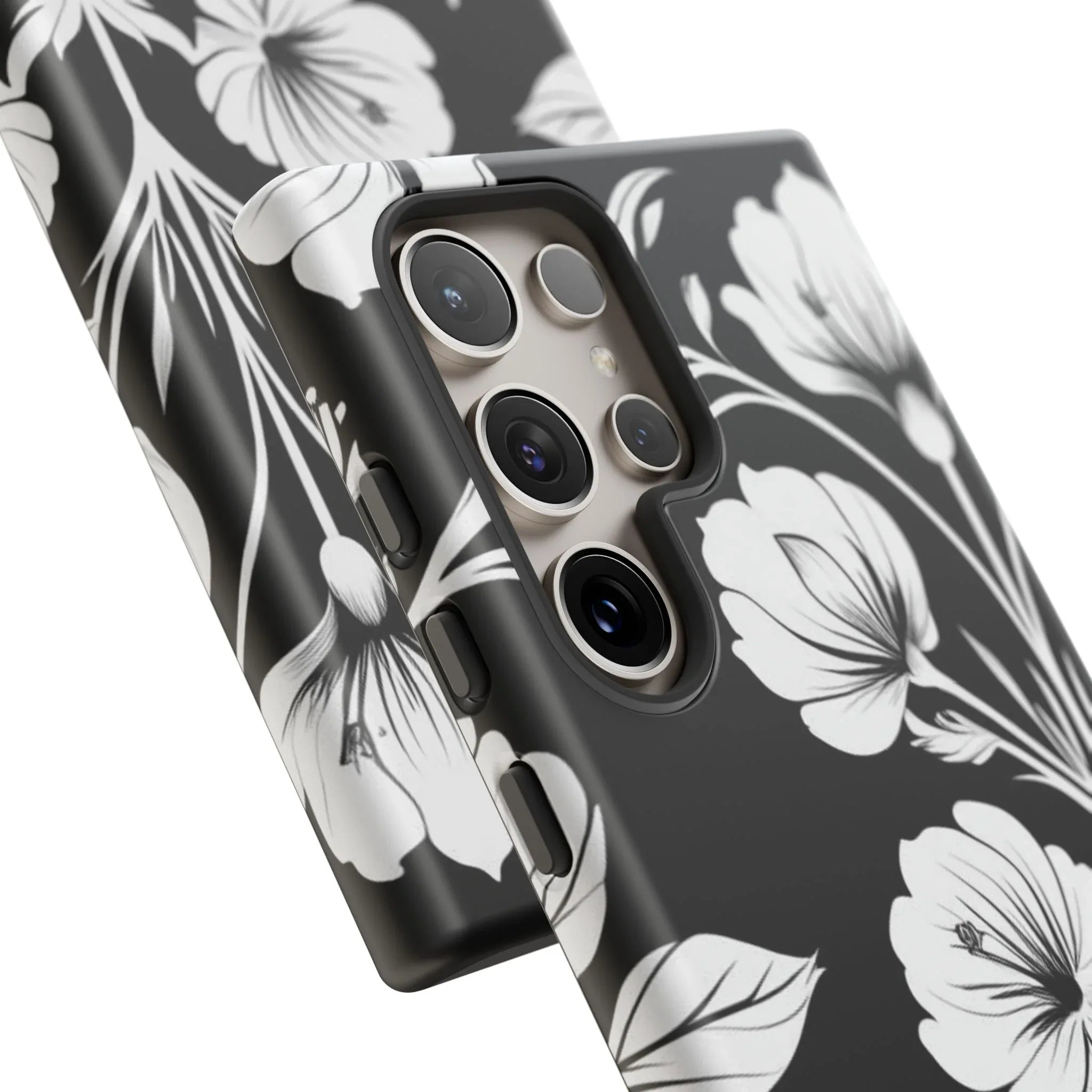 Elegant Floral Phone Case for Galaxy S20-S25 - KARARMDESIGN