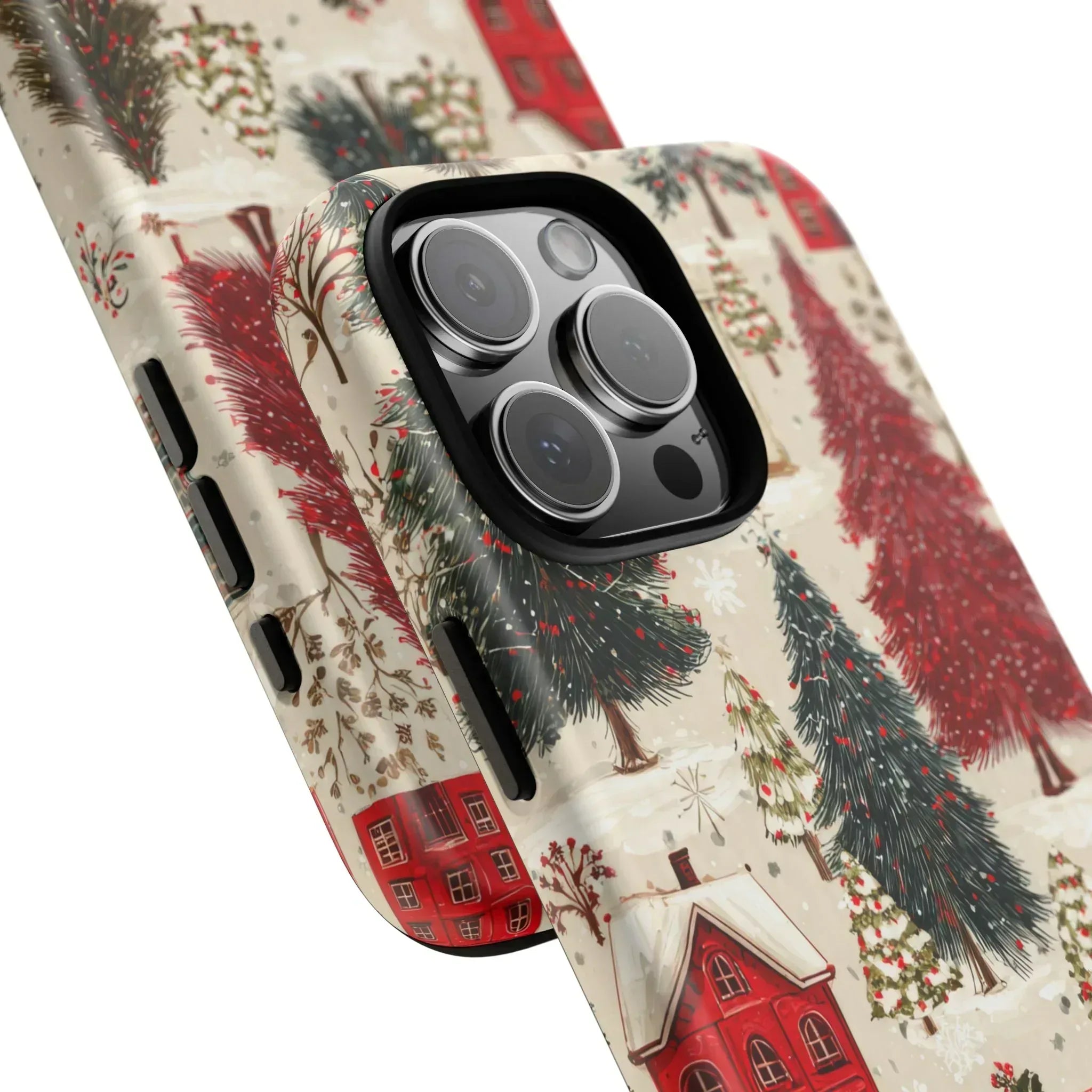 Cozy Winter Village Phone Case for iPhone 11-17 and Galaxy S10-S25 - KARARMDESIGN