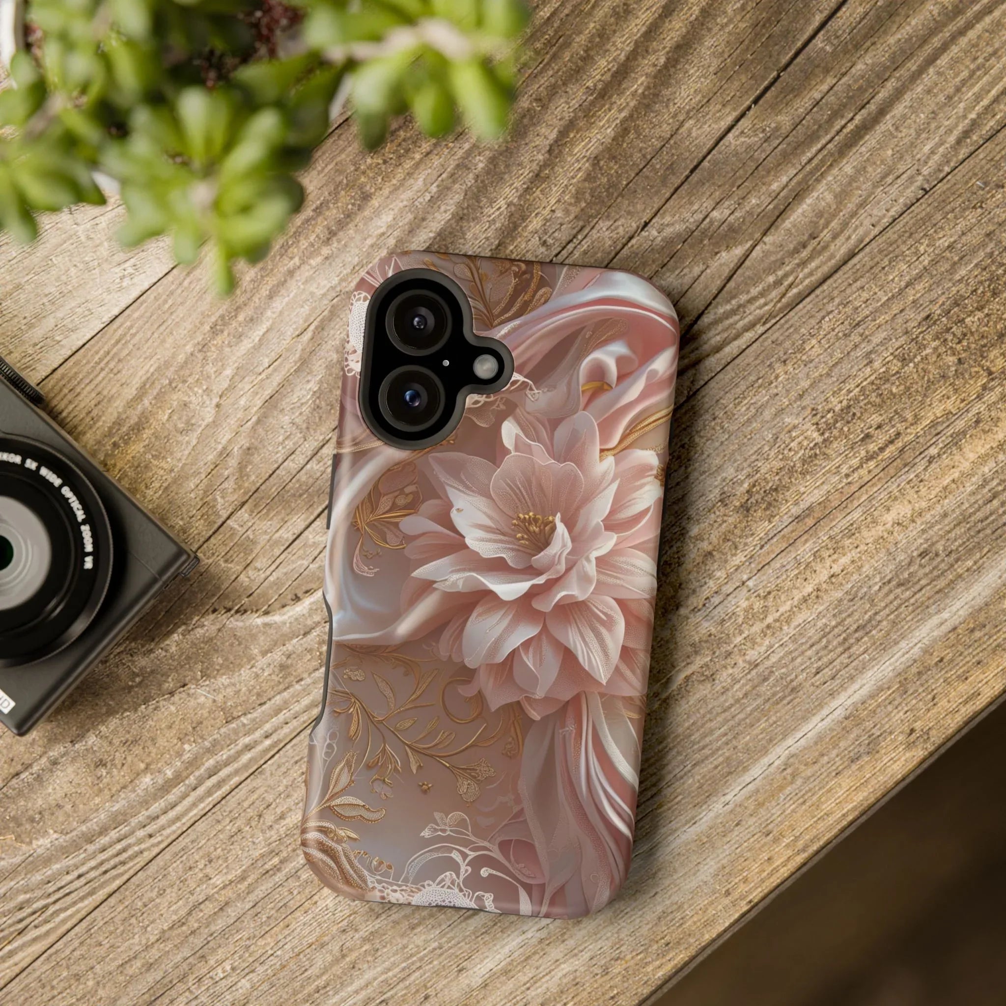 Elegant Floral Phone Case for iPhone 11-17 and Samsung Galaxy S21-S22 - KARARMDESIGN