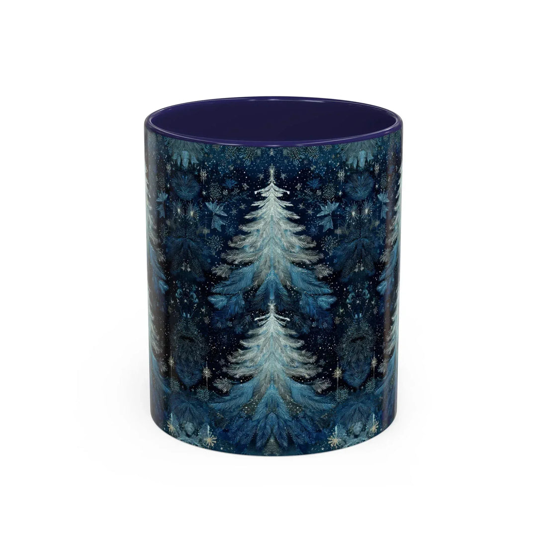 Blue Christmas Tree Accent Coffee Mug - KARARMDESIGN