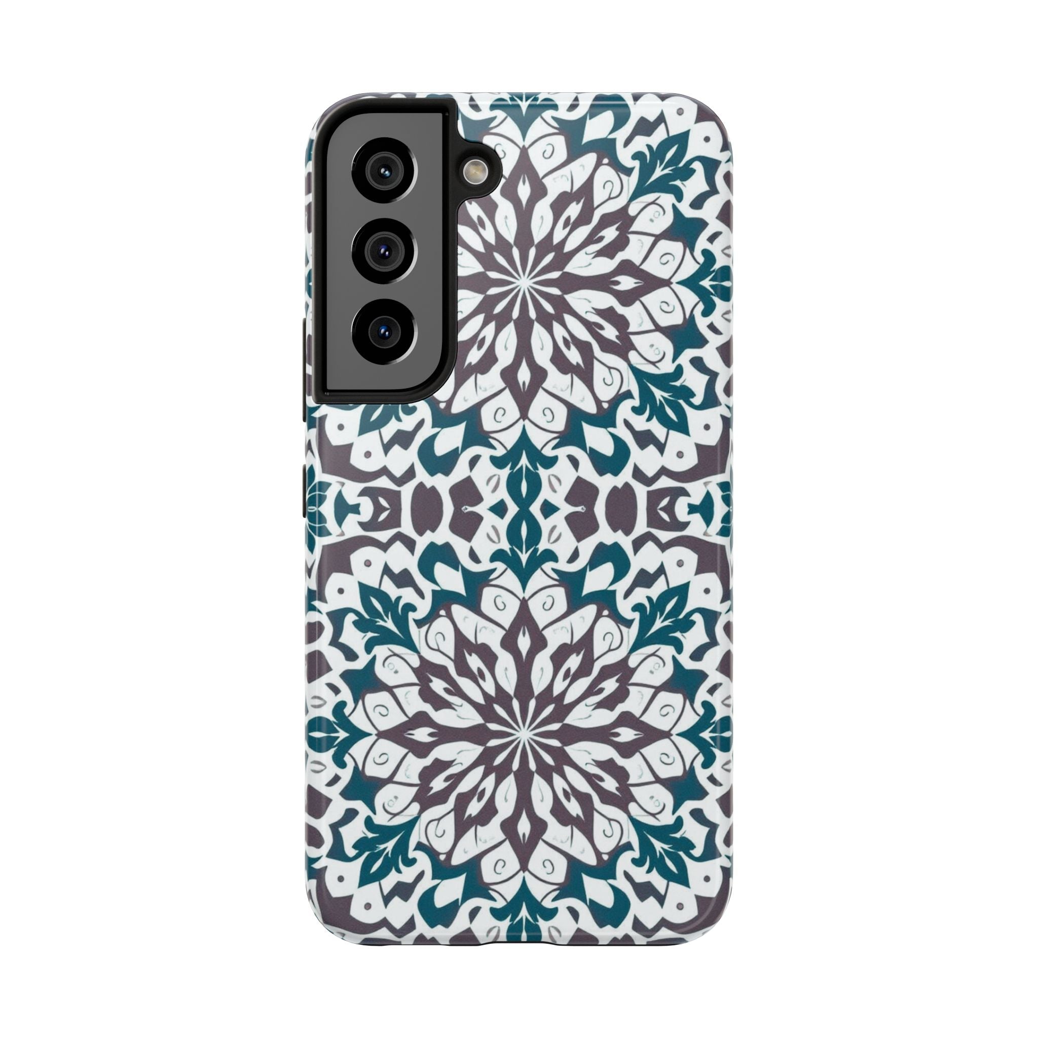 Symmetrical Mandala Phone Case for iPhone 11-17 and Galaxy S21-S25