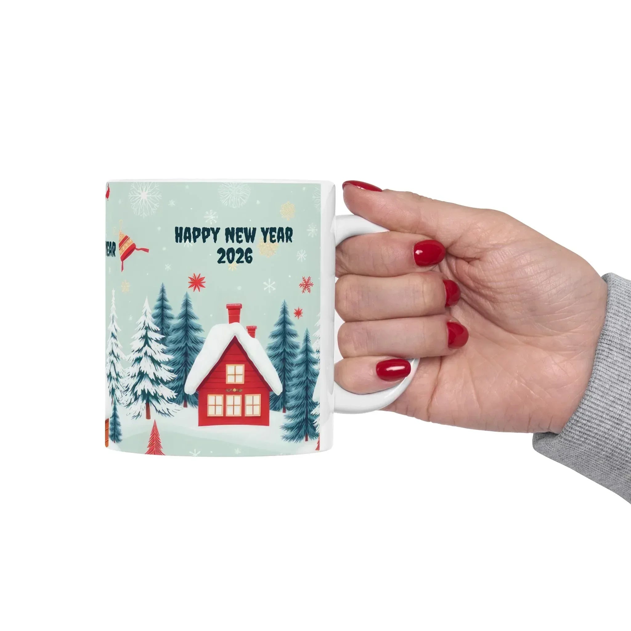 New Year Vibes Ceramic Mug, (11oz, 15oz) - KARARMDESIGN