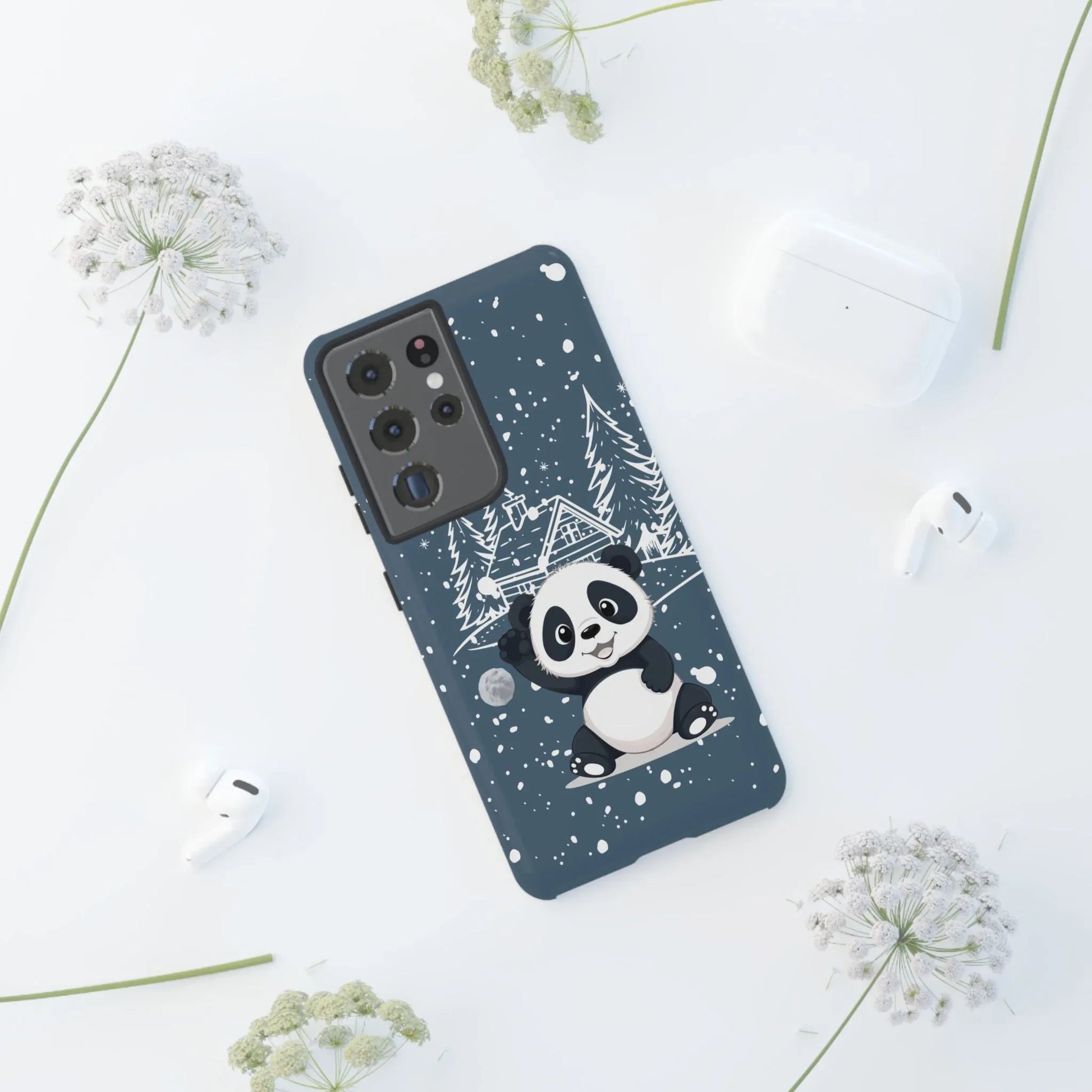 Cute Panda Phone Case for Samsung Galaxy and Google Pixel - KARARMDESIGN