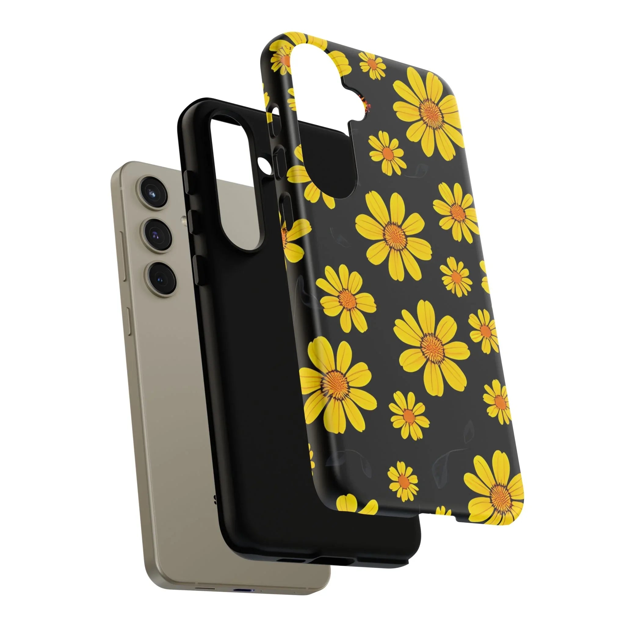 Elegant Floral Phone Case for Samsung Galaxy S20-S25 - KARARMDESIGN
