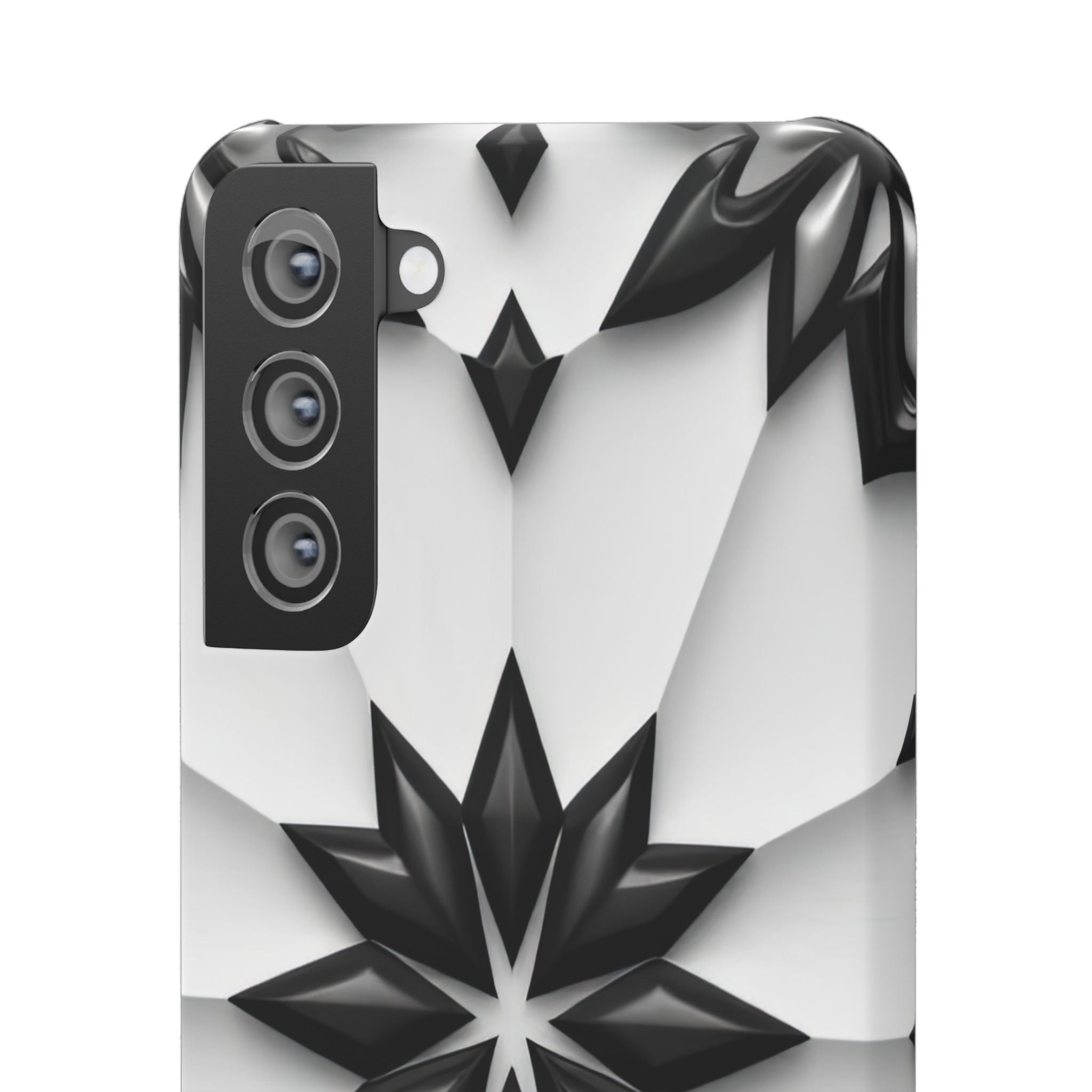 Black & White Geometric Snap Case for iPhone & Samsung Galaxy