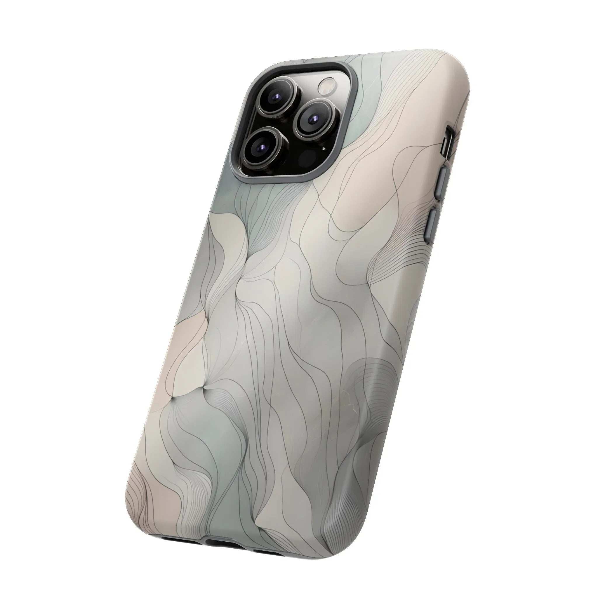 Pastel Wave Phone Case – Minimalist Design for iPhone & Pixel - KARARMDESIGN