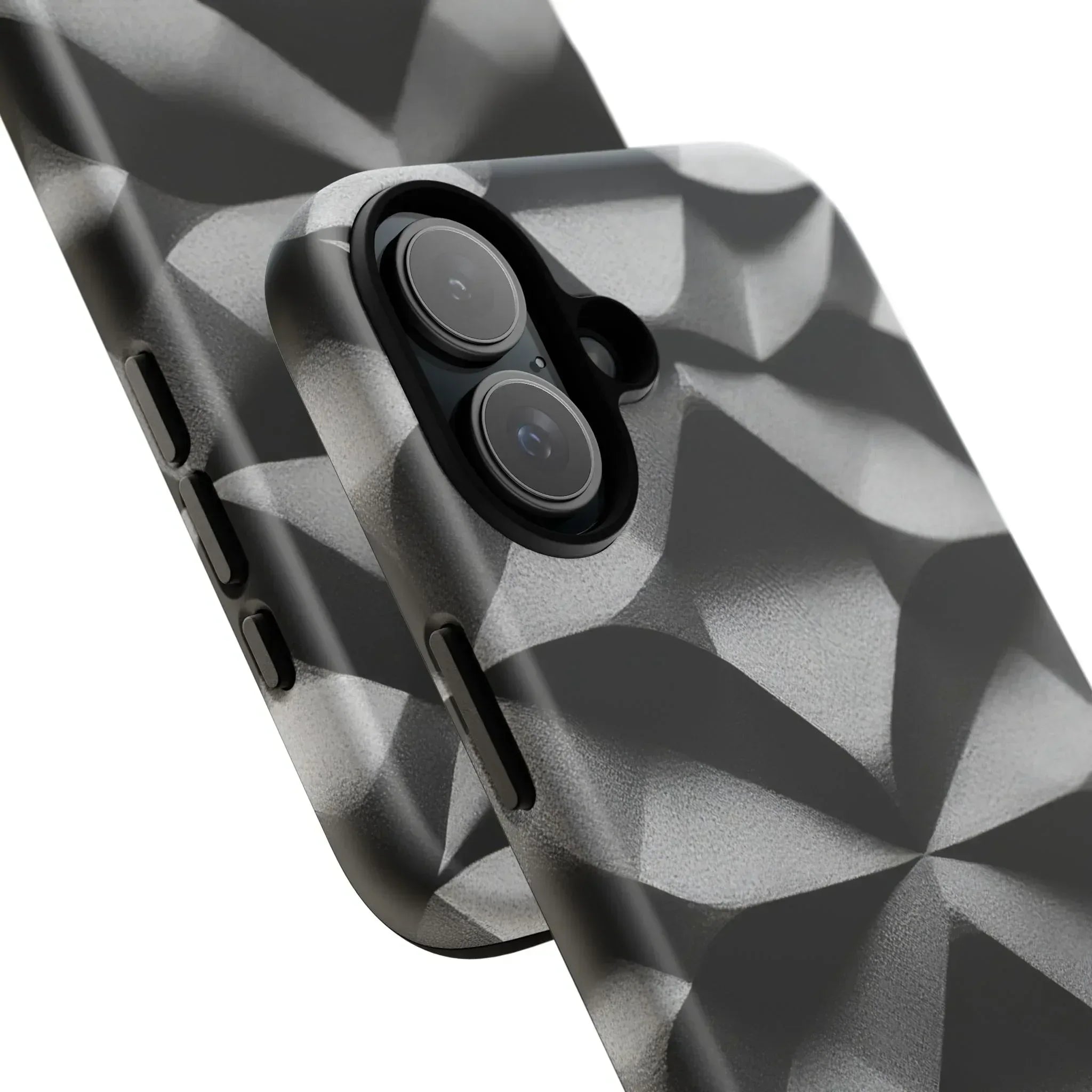 3D Geometric Phone Case for iPhone 8–17 - KARARMDESIGN