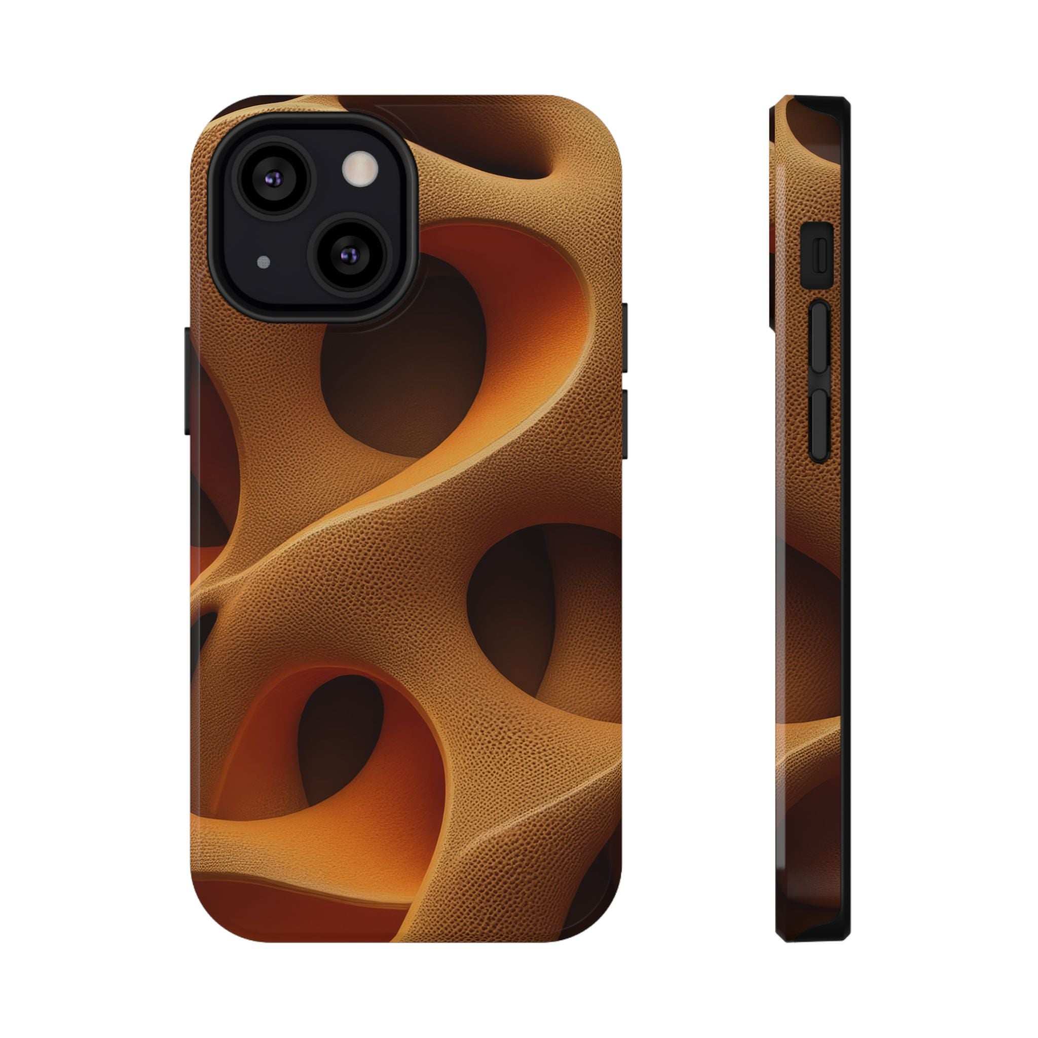 Amber Flow Phone Case for iPhone 11-17 and Samsung Galaxy S21-S26 Models