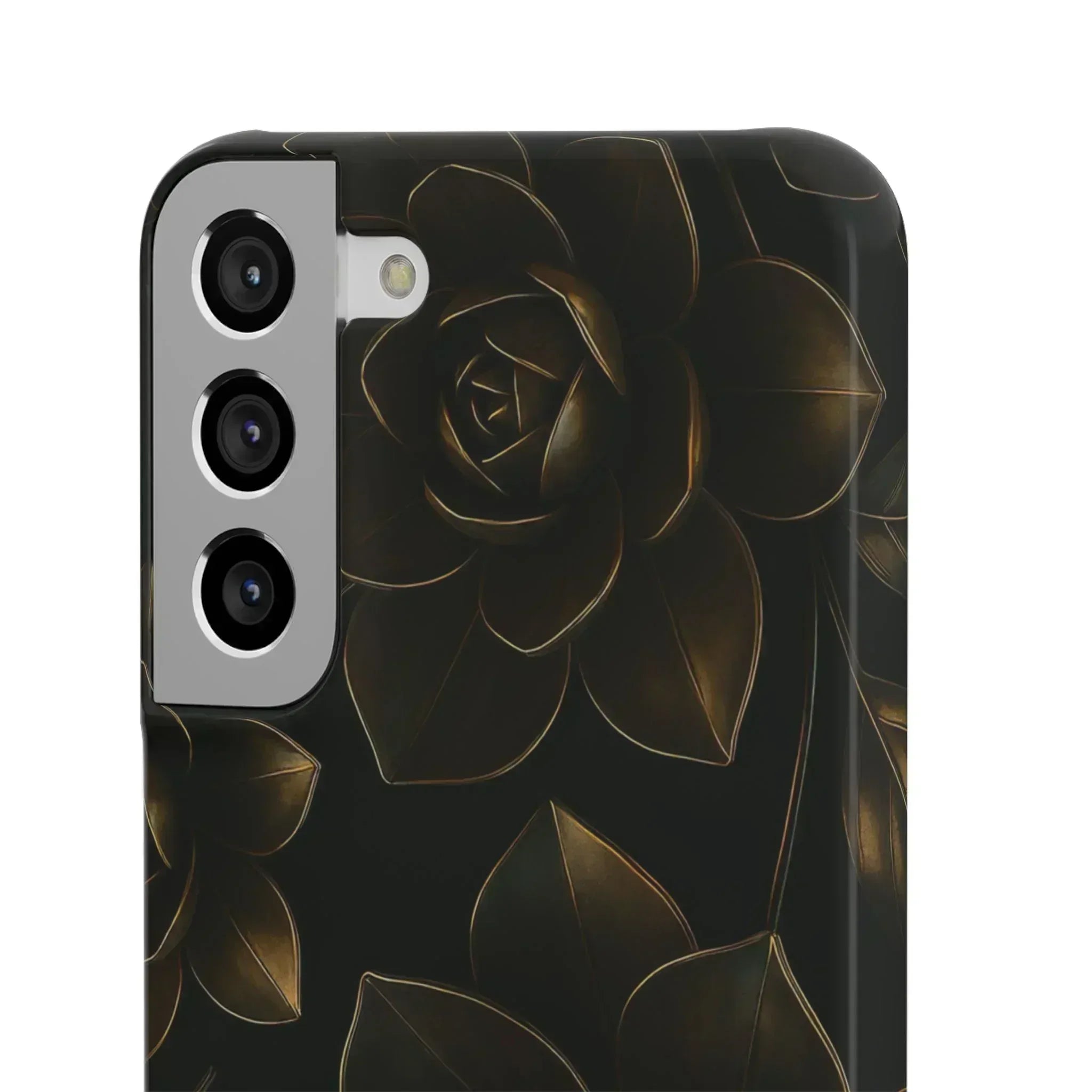 Metal Flower Phone Case for iPhone 8-16 and Galaxy S20-S24 - KARARMDESIGN