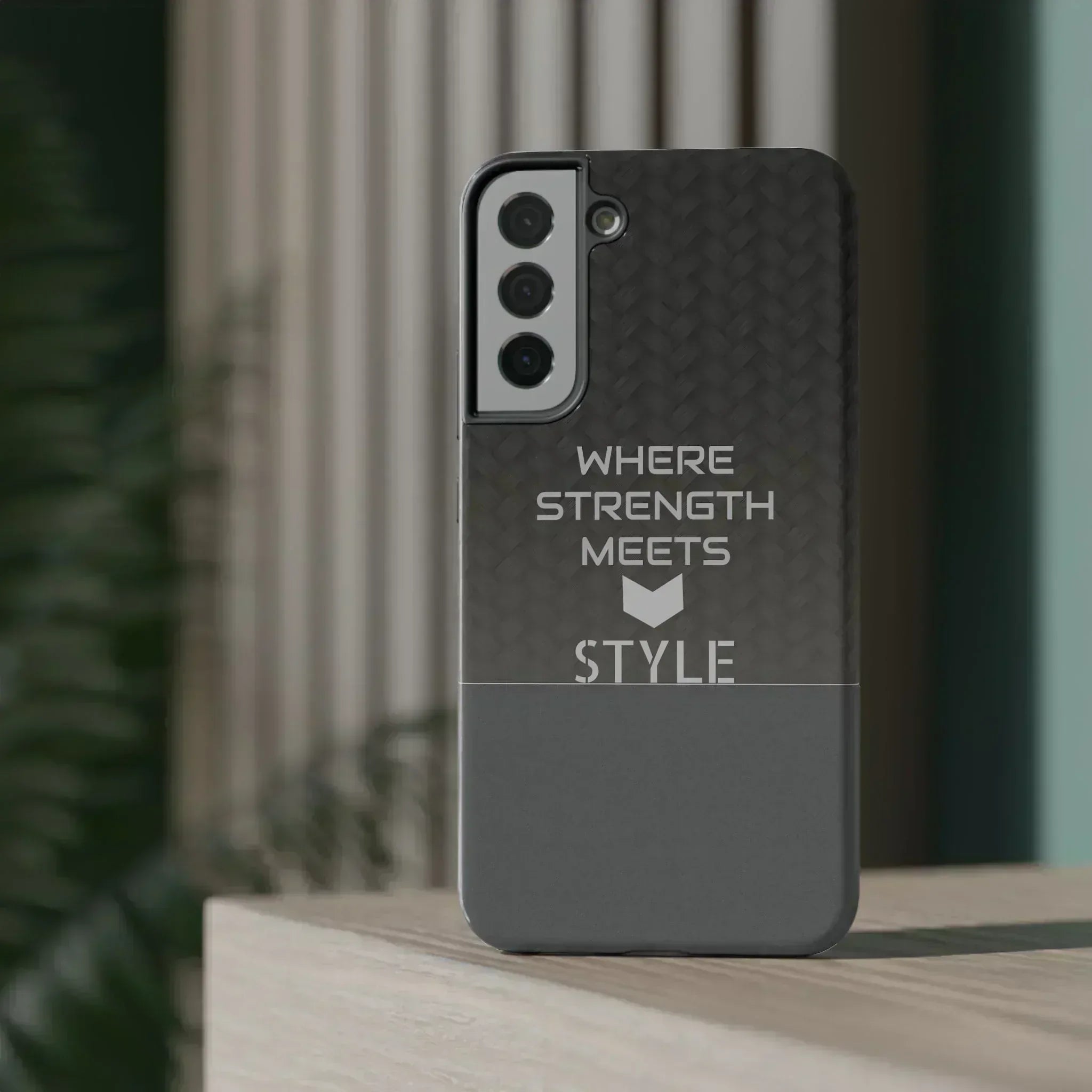 Gray Carbon Phone Case for iPhone 12-16 and Galaxy S21-S22 - KARARMDESIGN