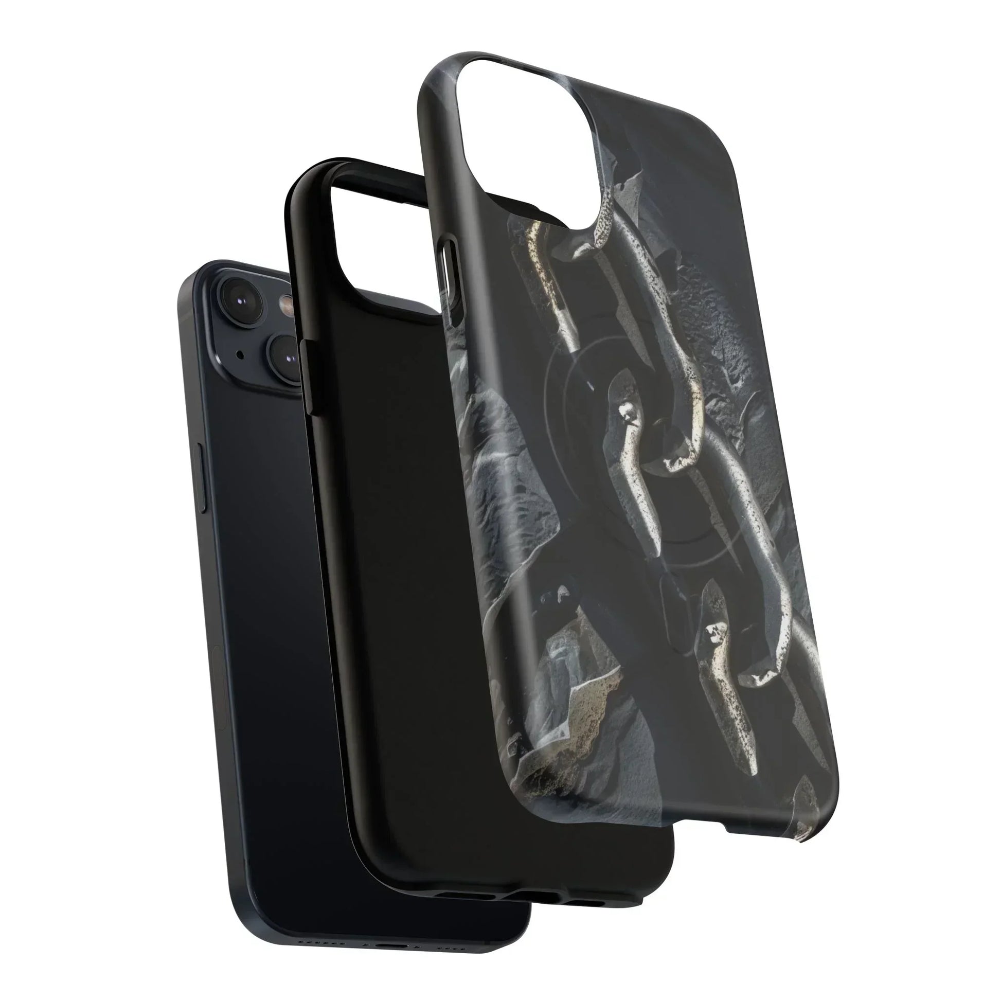 “Iron Chain” Tough Magnetic Phone Case for iPhone 14-16 Models - KarArmDesign