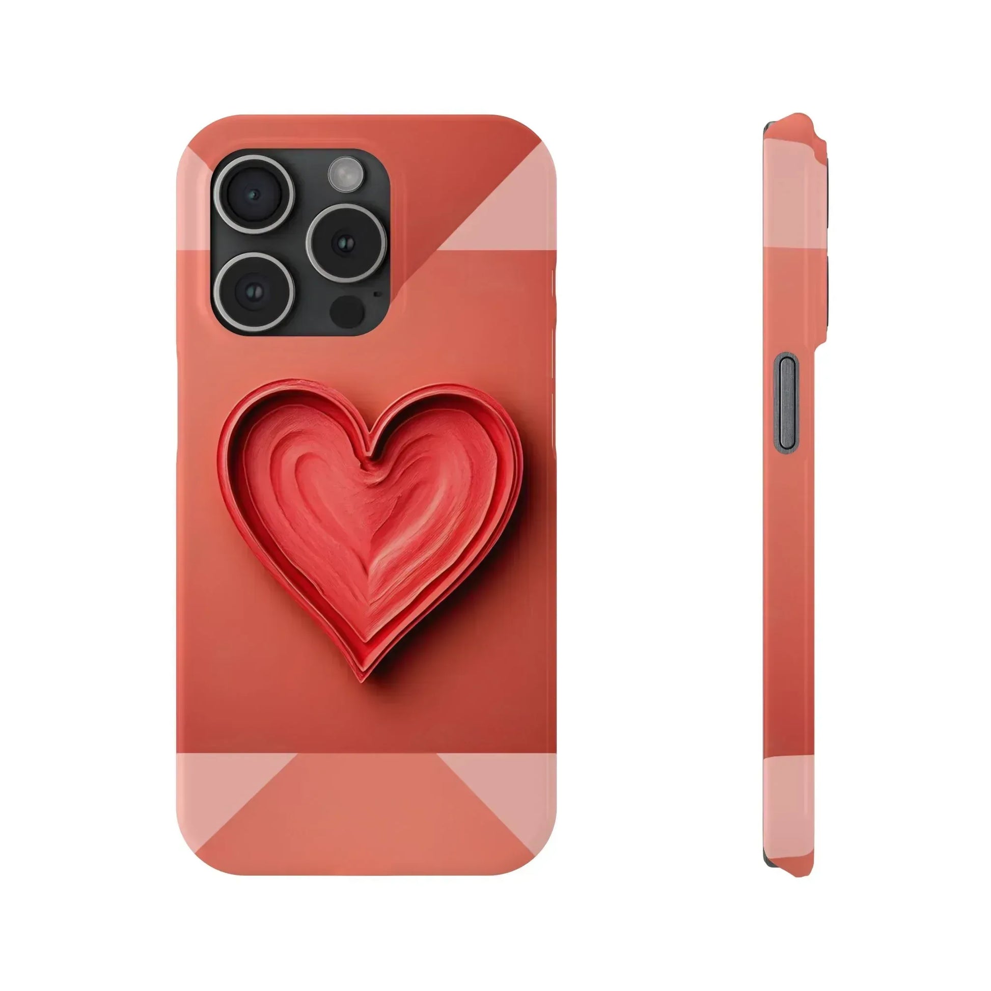 Heart Design Phone Case for iPhone 11-17 - KARARMDESIGN