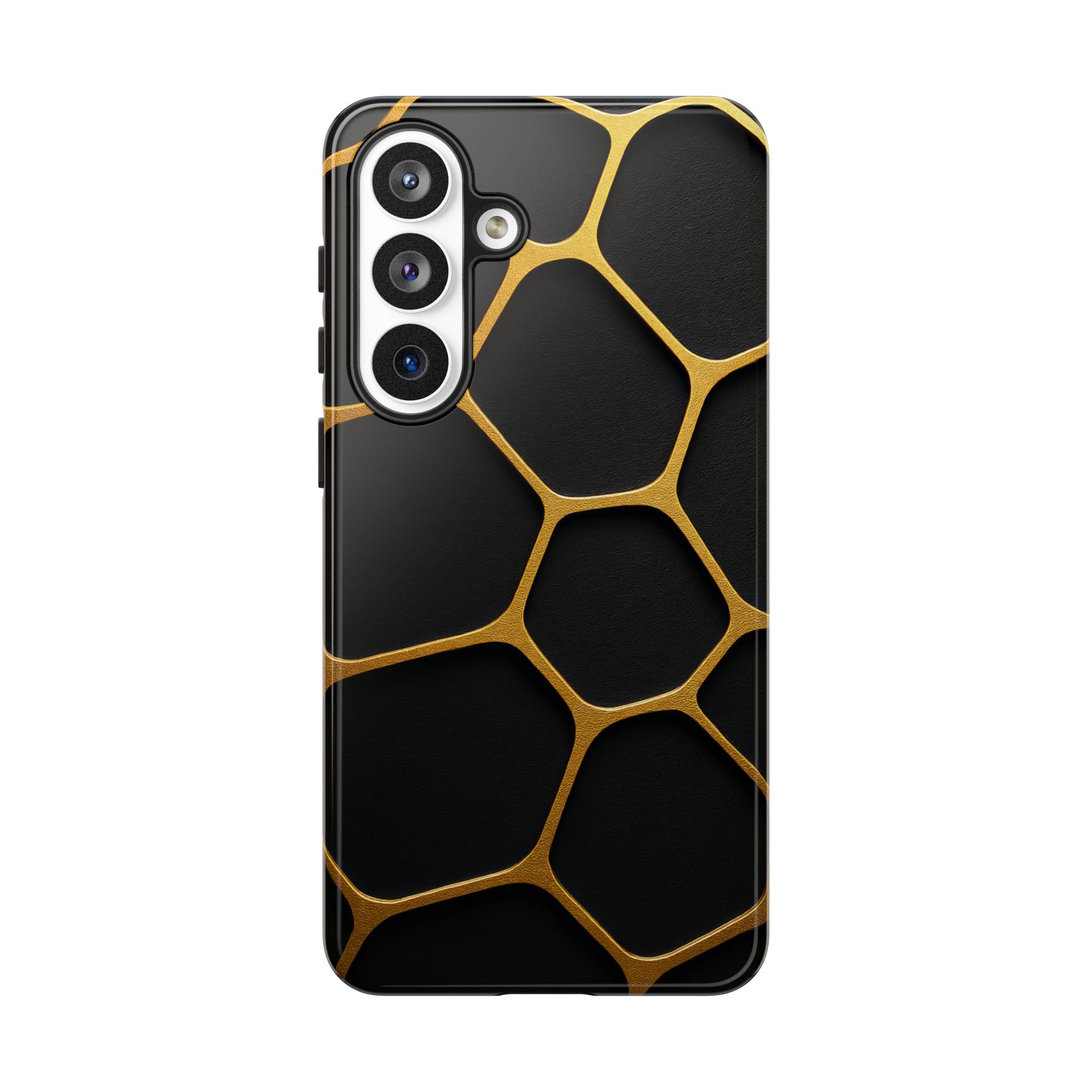 Golden Cellscape Tough Phone Case – Black & Gold