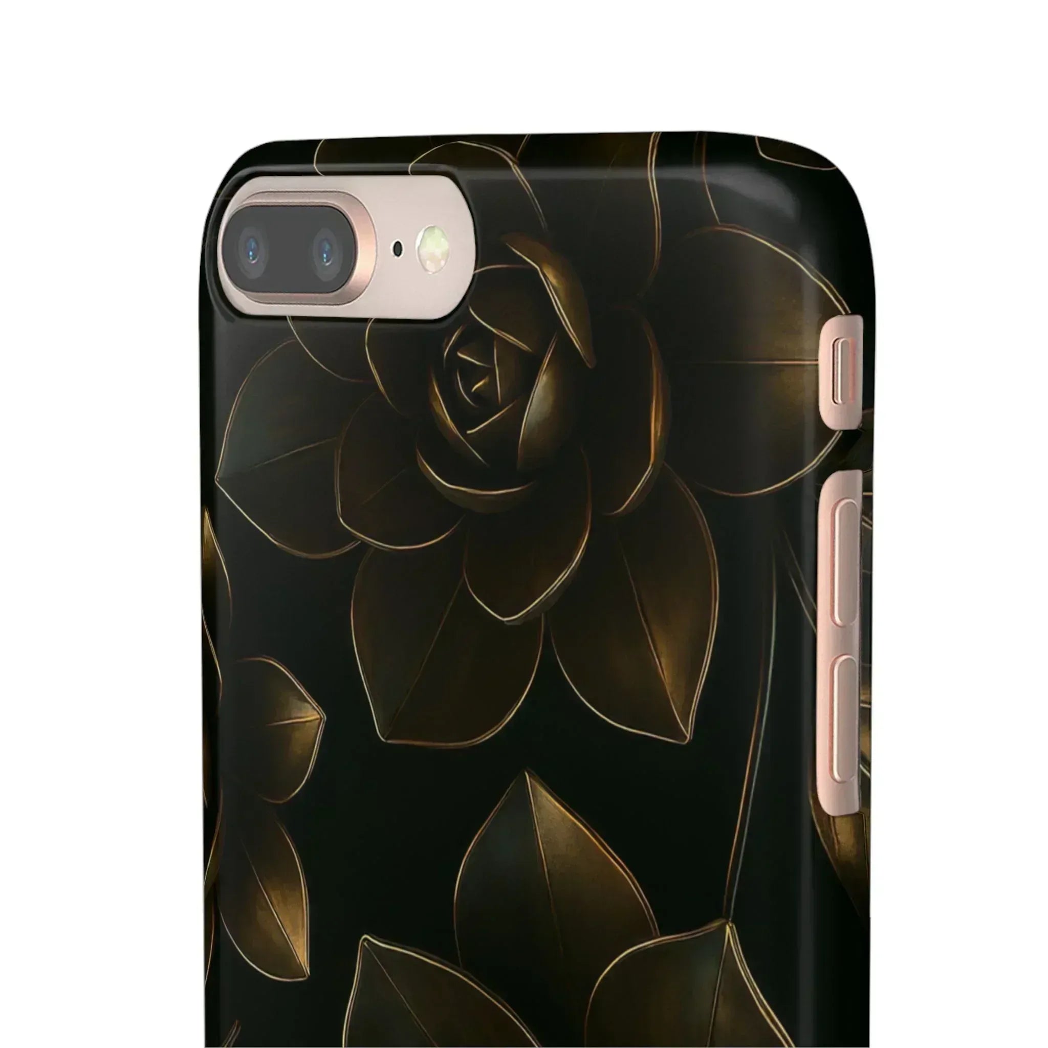 Metal Flower Phone Case for iPhone 8-16 and Galaxy S20-S24 - KARARMDESIGN