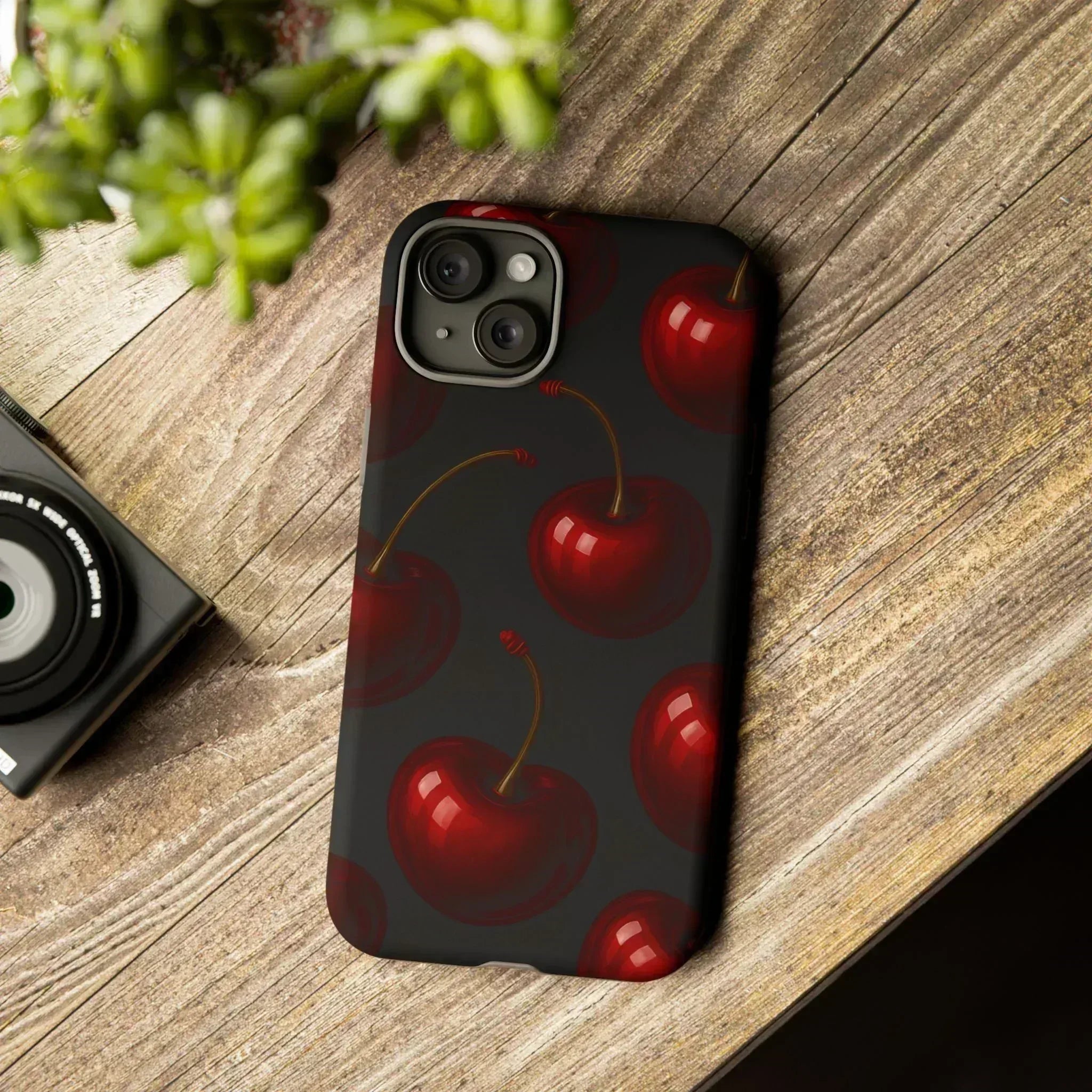 Cherry Phone Case for iPhone X-16 and Galaxy S20-S25 - KARARMDESIGN
