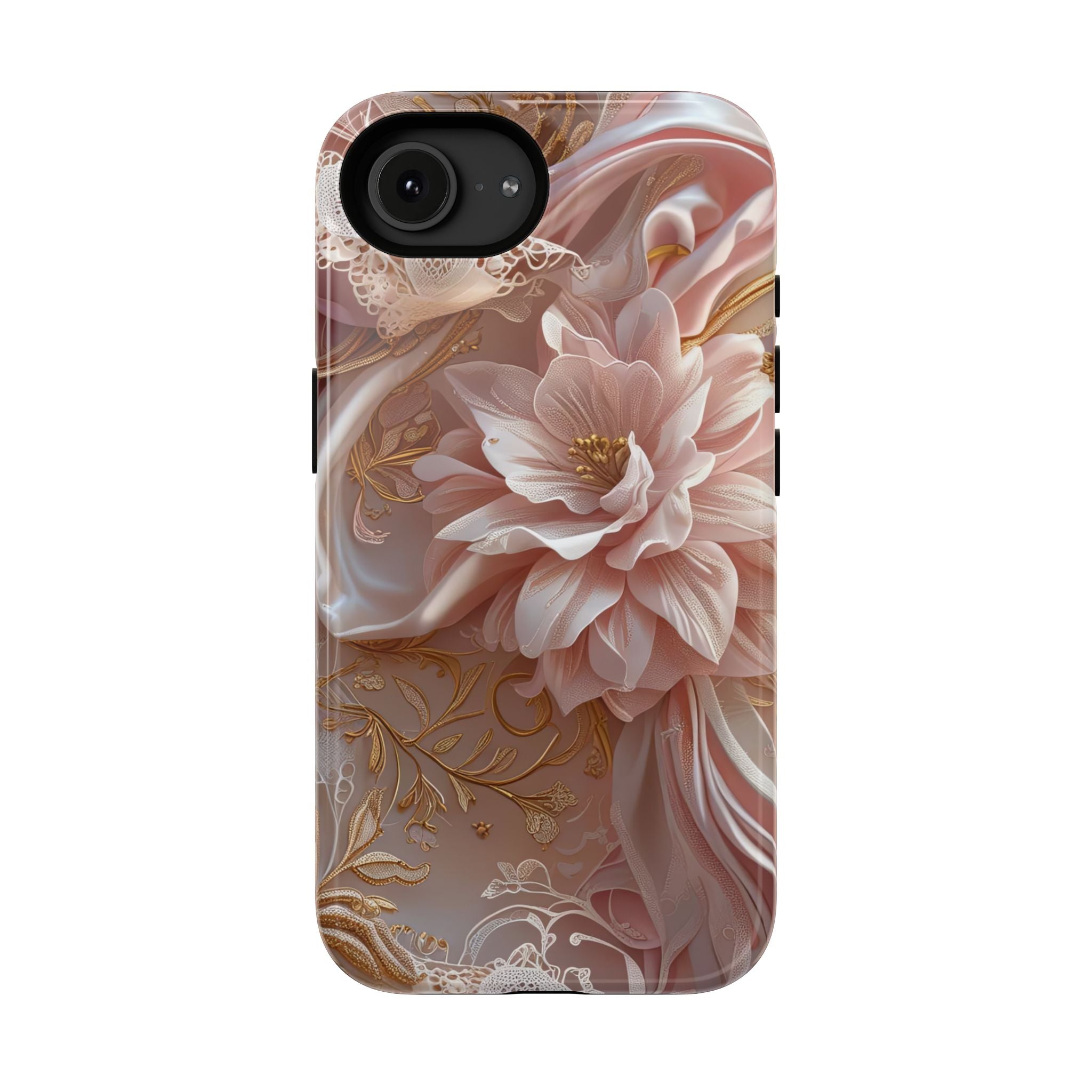 Elegant Floral Phone Case for iPhone 11–17, 16e & Galaxy S22–S26