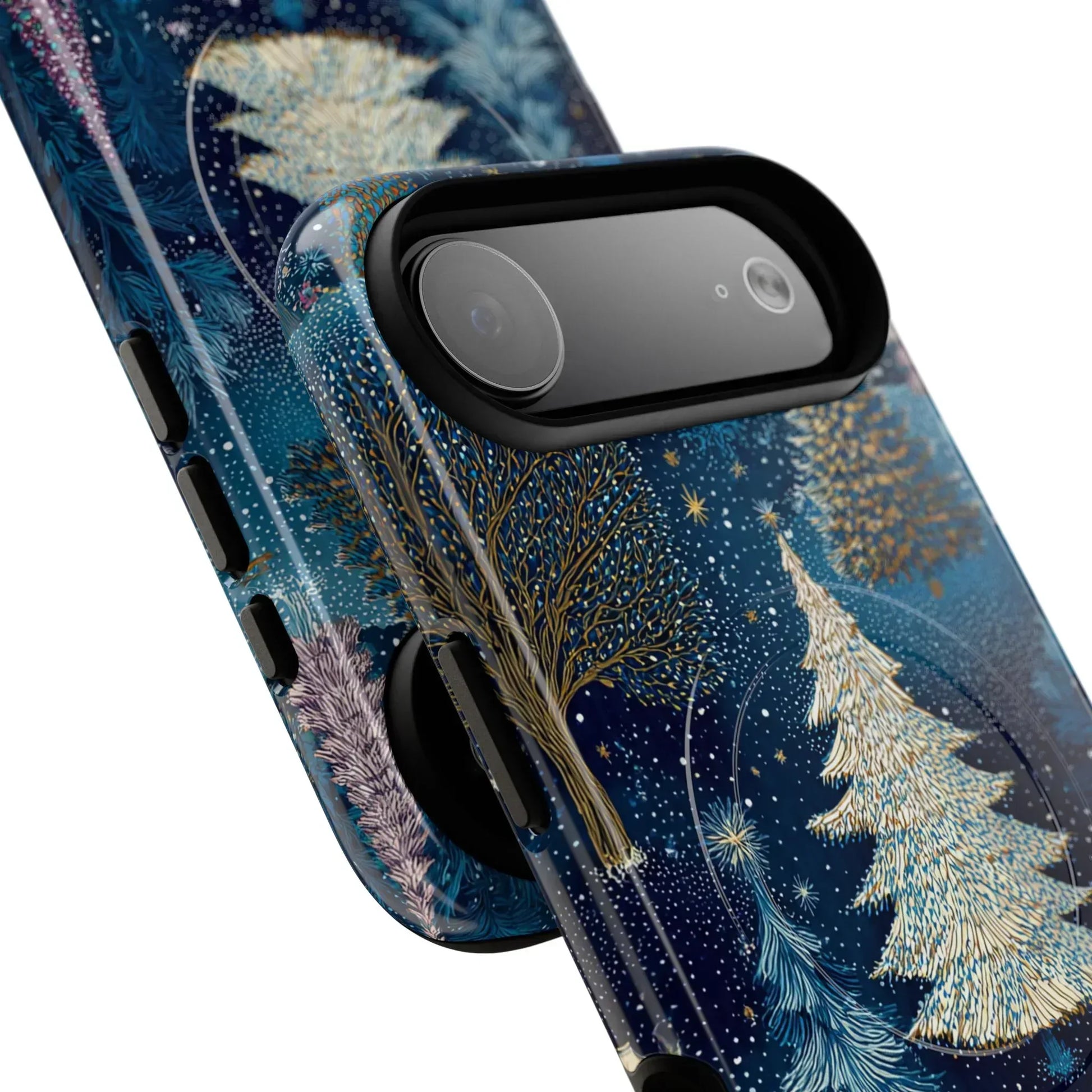 Midnight Sparkle Forest Phone Case for iPhone 13-17 - KARARMDESIGN