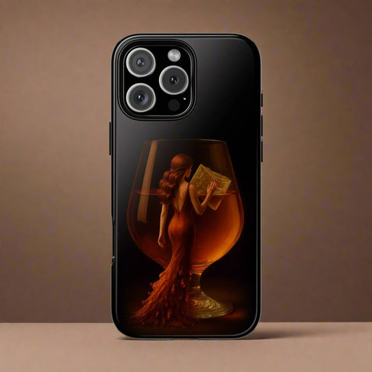 Elegant Midnight Lady Phone Case for iPhone 8-16 and Google Pixel up to 9 Models - KarArmDesign